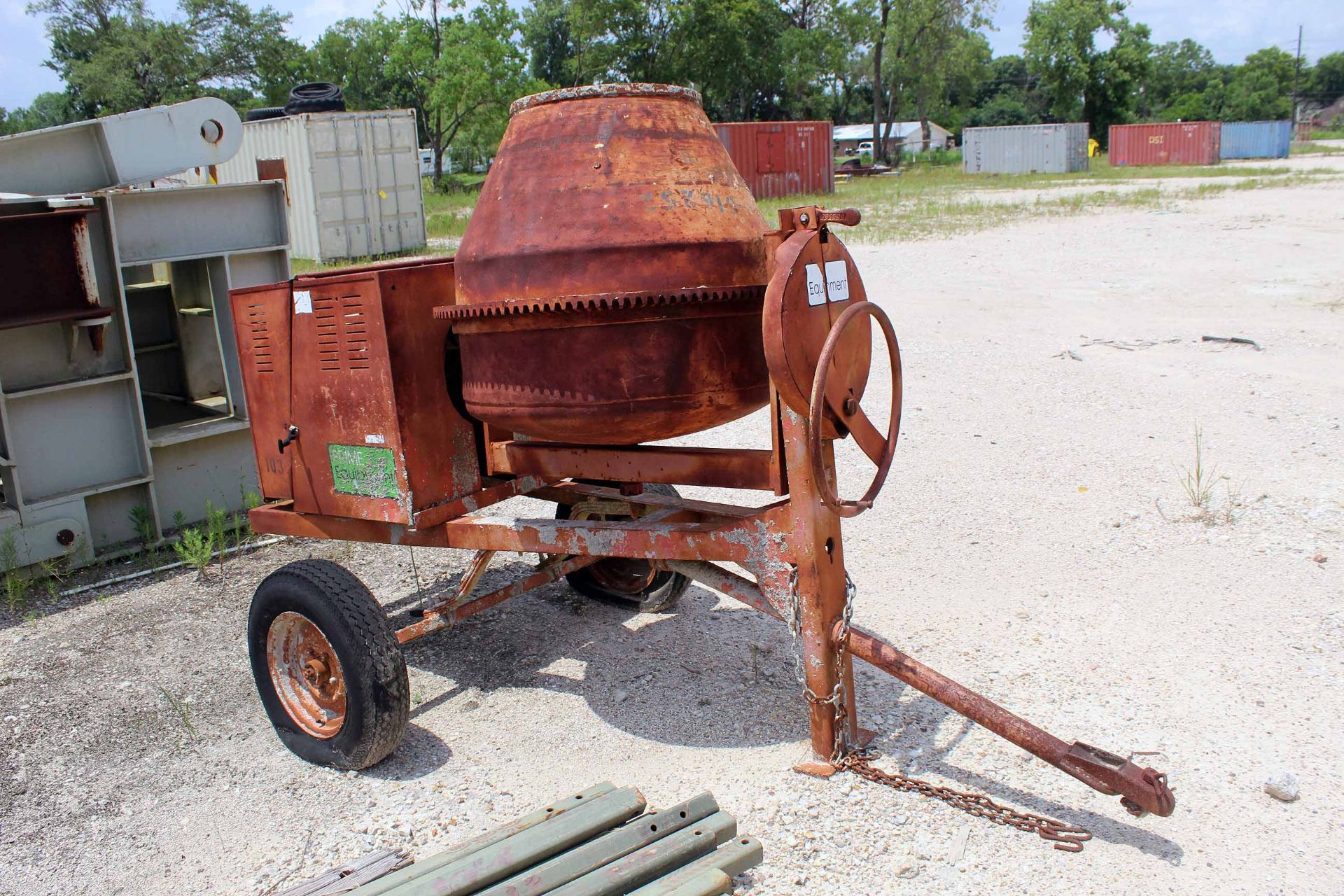 CONCRETE MIXER, w/trailer (No title) (Located at: 11700 Trickey Rd., Houston, TX 77067) - Image 2 of 3