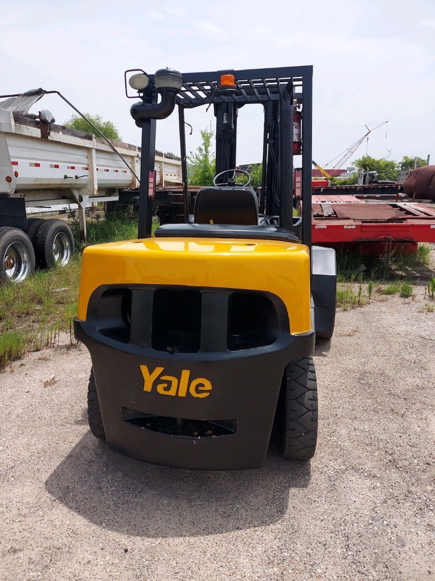 FORKLIFT, YALE 11,000 LB BASE CAP. MDL. GDP110MJN, new 2005, diesel, 99" triple mast, 196" lift ht., - Image 3 of 5