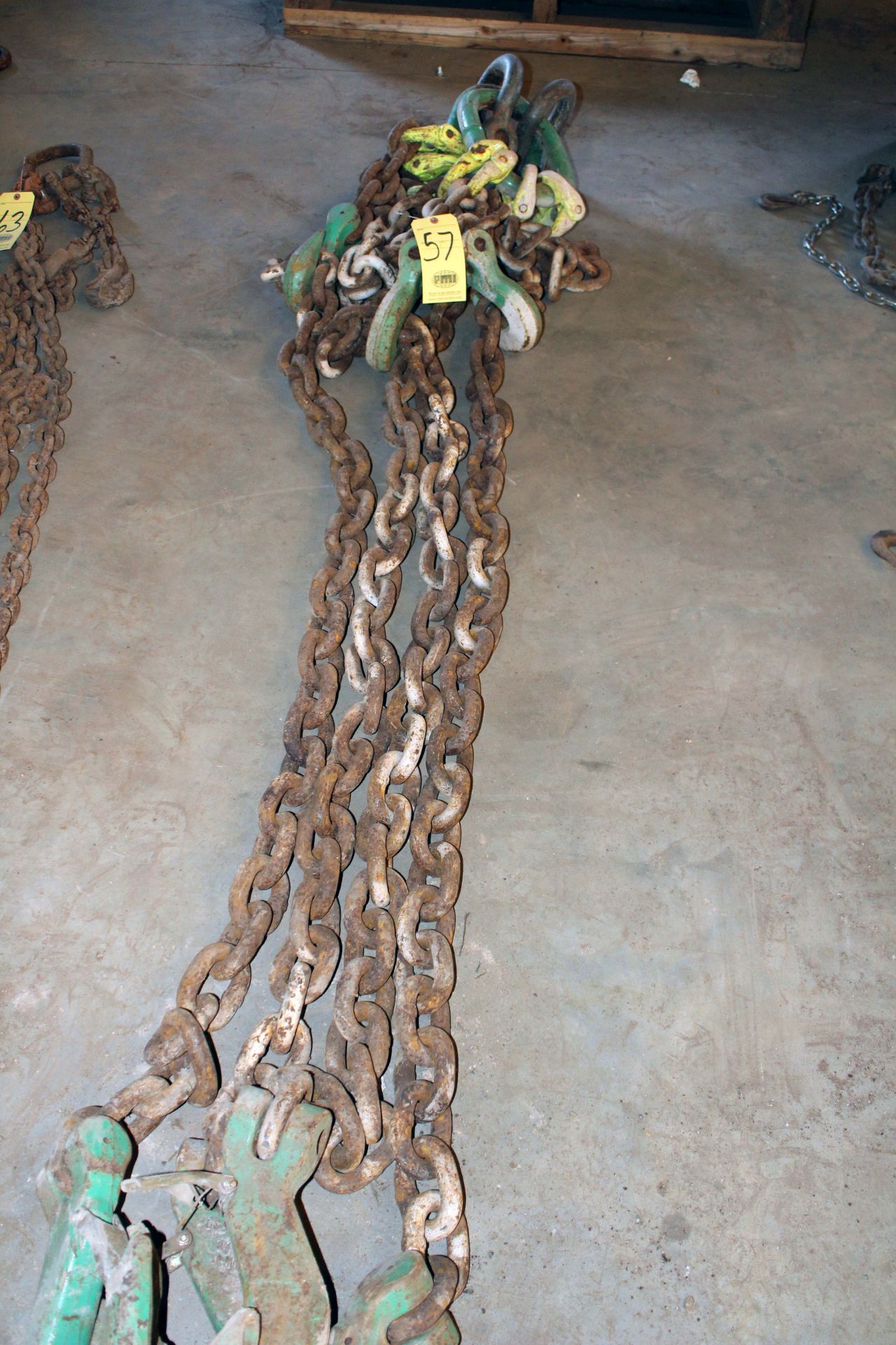 4-LEG CHAIN SLING, 20', 3/4" chain