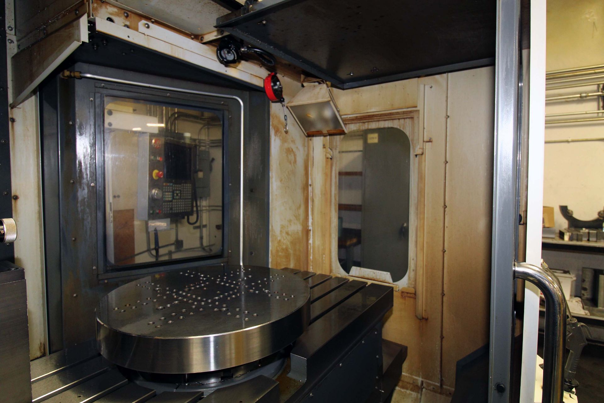 4-AXIS HORIZONTAL MACHINING CENTER, HAAS MDL. ES5-4AX, new 10/2011, 20” x 52” fixed table w/12” - Image 6 of 14