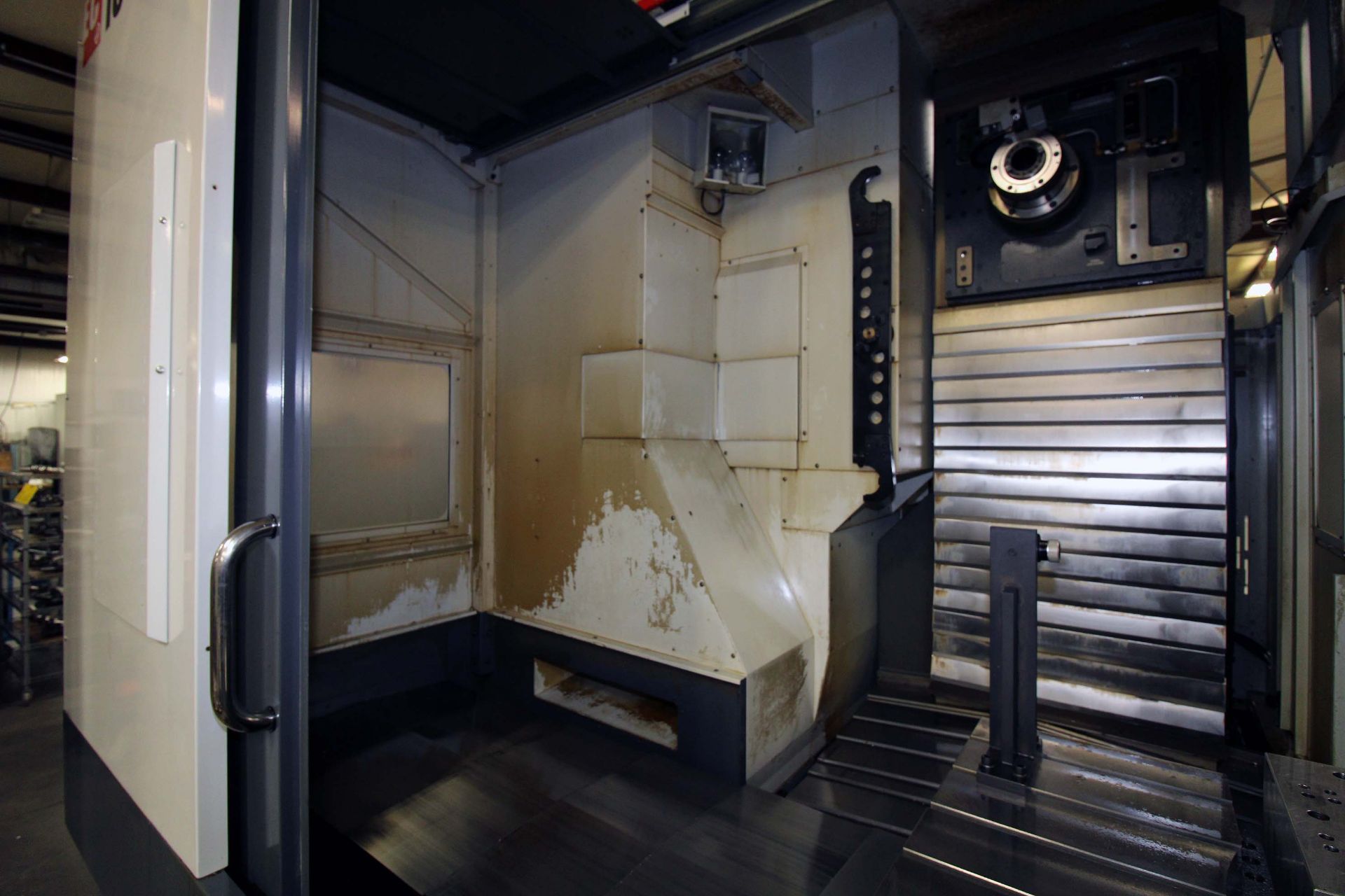 4-AXIS HORIZONTAL MACHINING CENTER, HAAS MDL. EC1600, new 10/2012, 64” x 36” table, 30” built-in - Image 4 of 14
