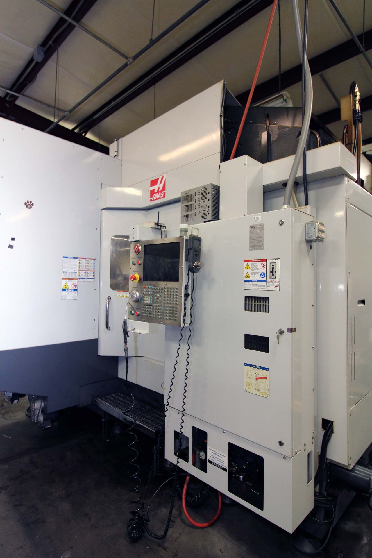 4-AXIS HORIZONTAL MACHINING CENTER, HAAS MDL. EC1600, new 10/2012, 64” x 36” table, 30” built-in - Image 9 of 14