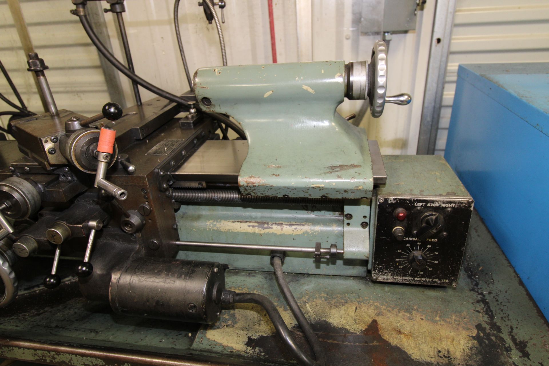 PRECISION TOOLROOM LATHE, FEELER MDL. FTL-618E, new 1985, 1-1/2 HP motor, lever type collet - Image 4 of 13