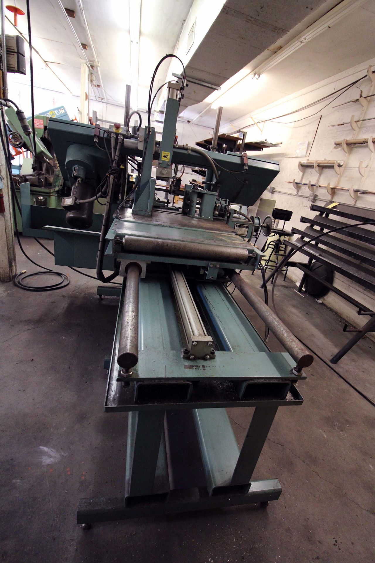 AUTOMATIC HORIZONTAL BANDSAW, W.F. WELLS MDL. W-914A-CNC, 9” x 14” rect. cap., 1” blade size, V/S, - Image 3 of 6