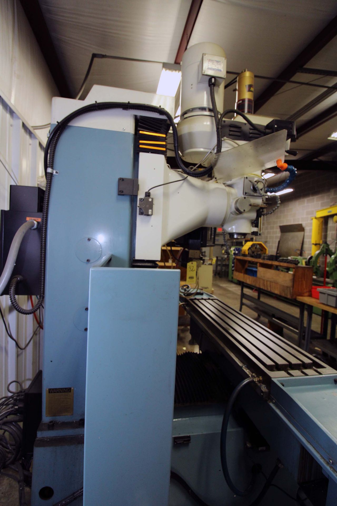 CNC BED TYPE VERTICAL TURRET MILL, TRAK MDL. DPMSX5P, Prototrak SMX CNC control, 50” x 12” table, - Image 13 of 15