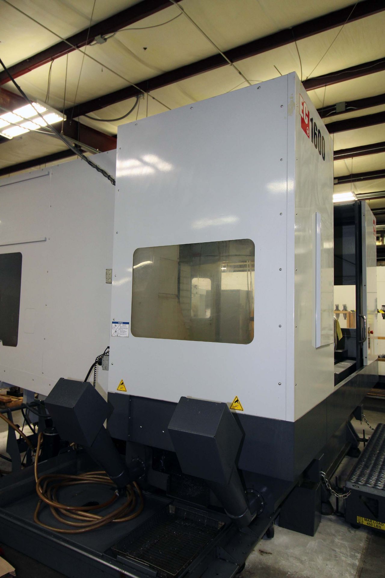 4-AXIS HORIZONTAL MACHINING CENTER, HAAS MDL. EC1600, new 6/2012, 64” x 36” table, 30” built-in - Image 14 of 15