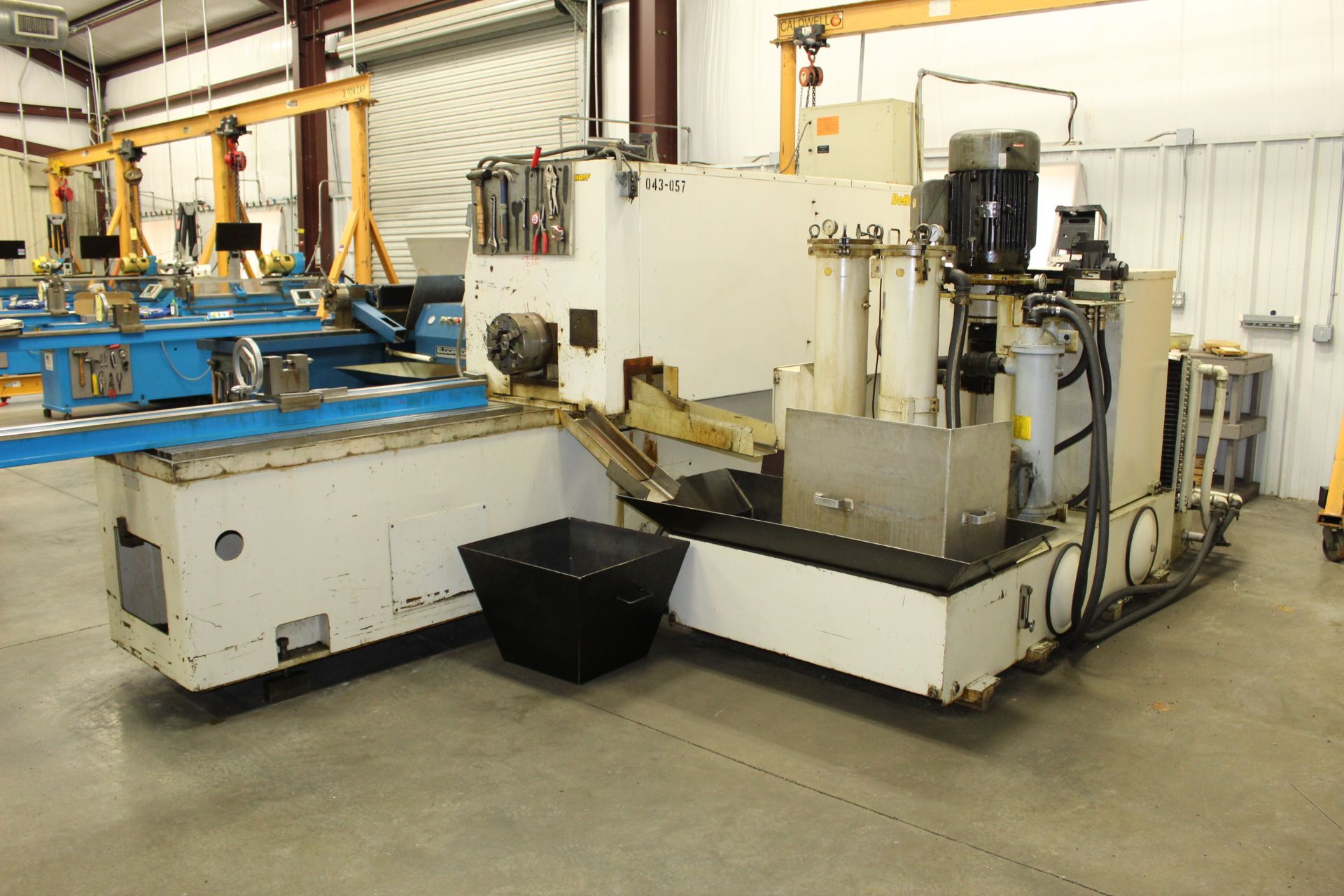 CNC GUN DRILLING MACHINE, DEHOFF, new 1997, 18”W. x 58”L. table, 60” stroke, 10 HP drill drive - Image 4 of 5