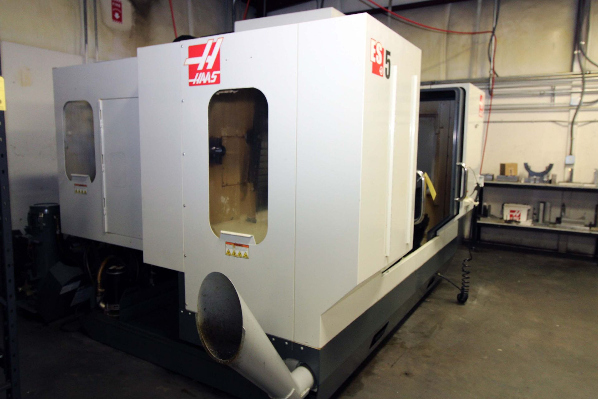 4-AXIS HORIZONTAL MACHINING CENTER, HAAS MDL. ES5-4AX, new 10/2011, 20” x 52” fixed table w/12” - Image 12 of 14