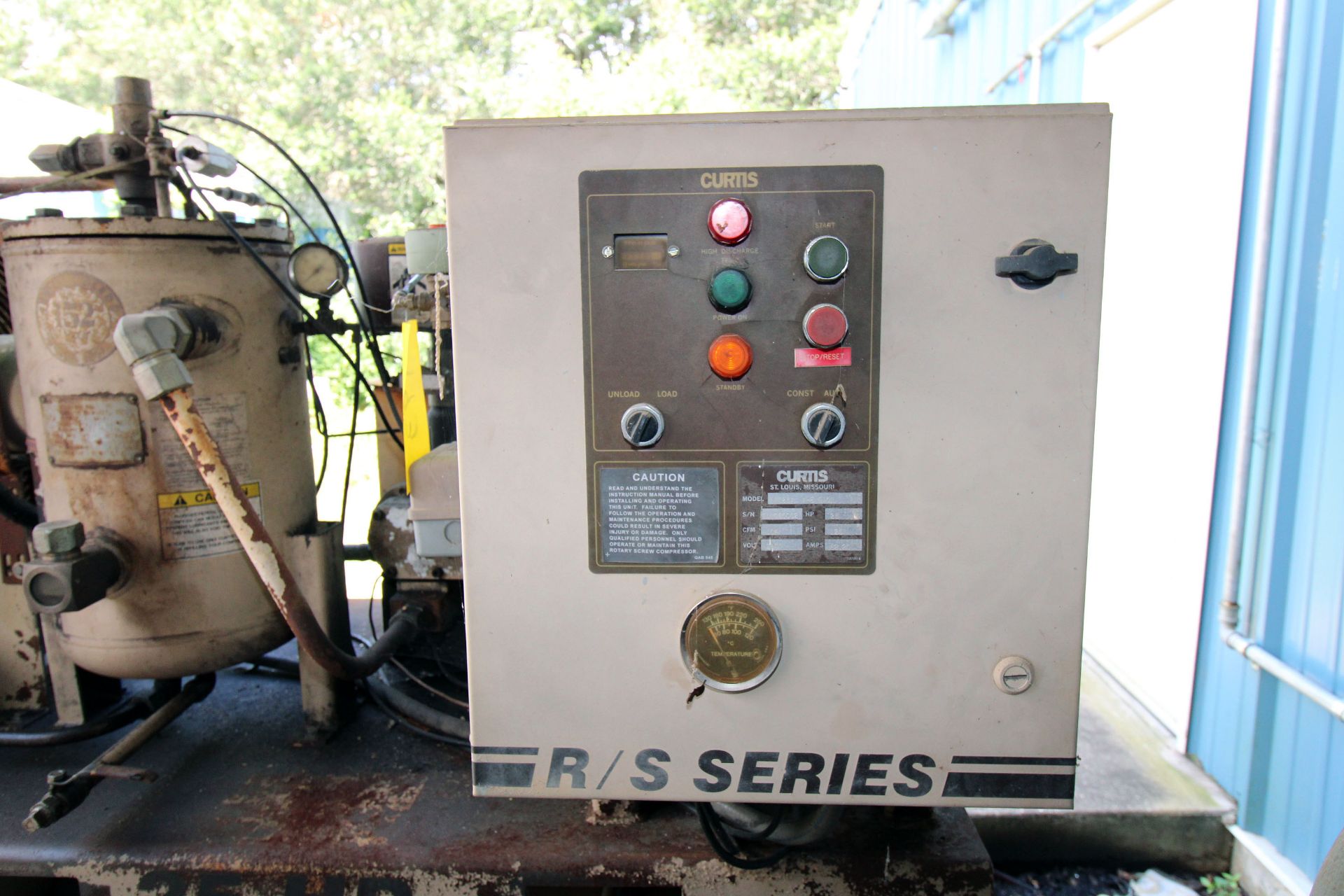 ROTARY SCREW AIR COMPRESSOR, F.S. CURTIS MDL. RS24A-AEB101, new 2006, RS Series, 125 PSI, 25 HP - Image 2 of 6