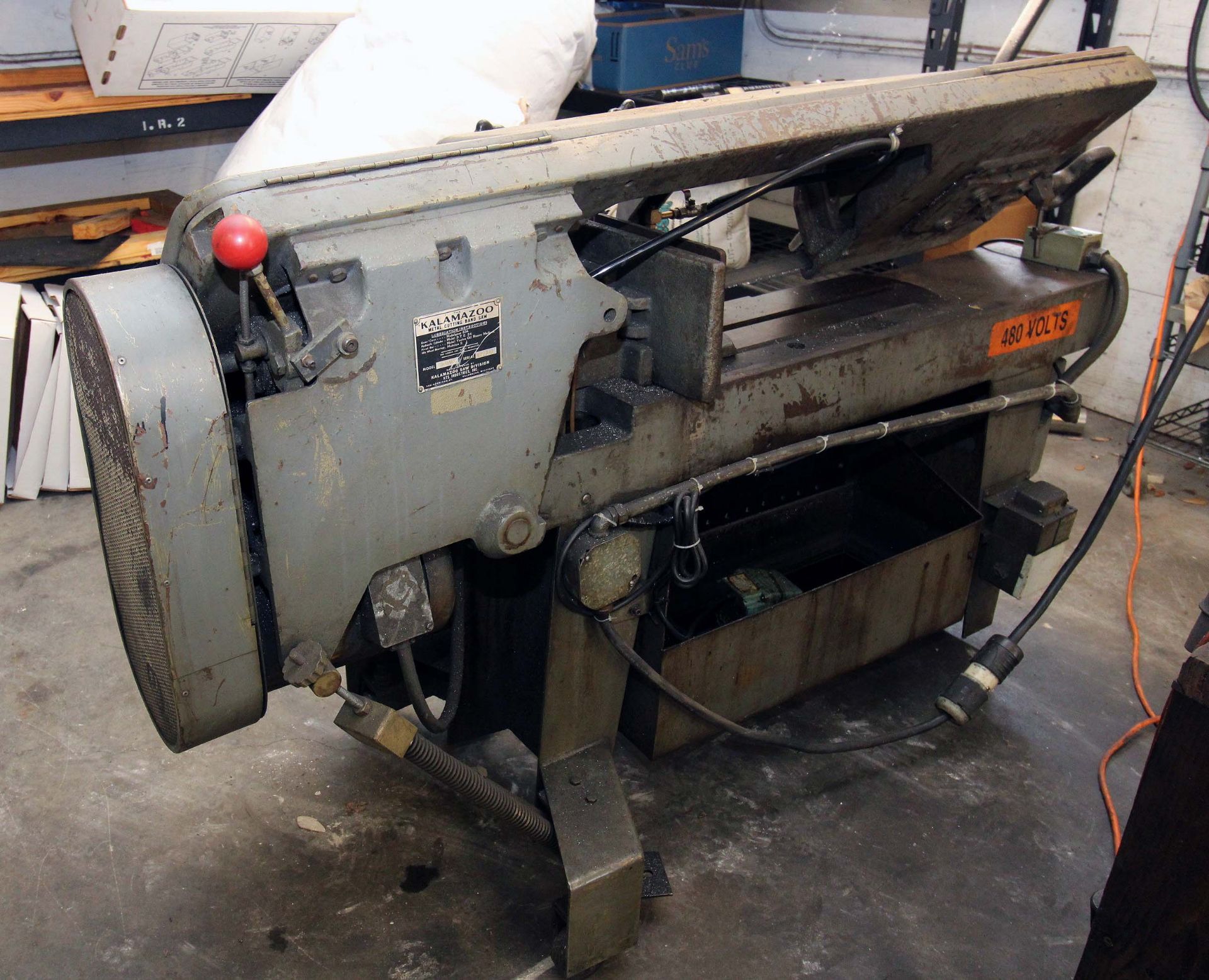 HORIZONTAL BANDSAW, KALAMAZOO MDL. H9AW, 9” rd. cap., 9” x 14” rect. cap., coolant system, S/N 12. - Image 5 of 5