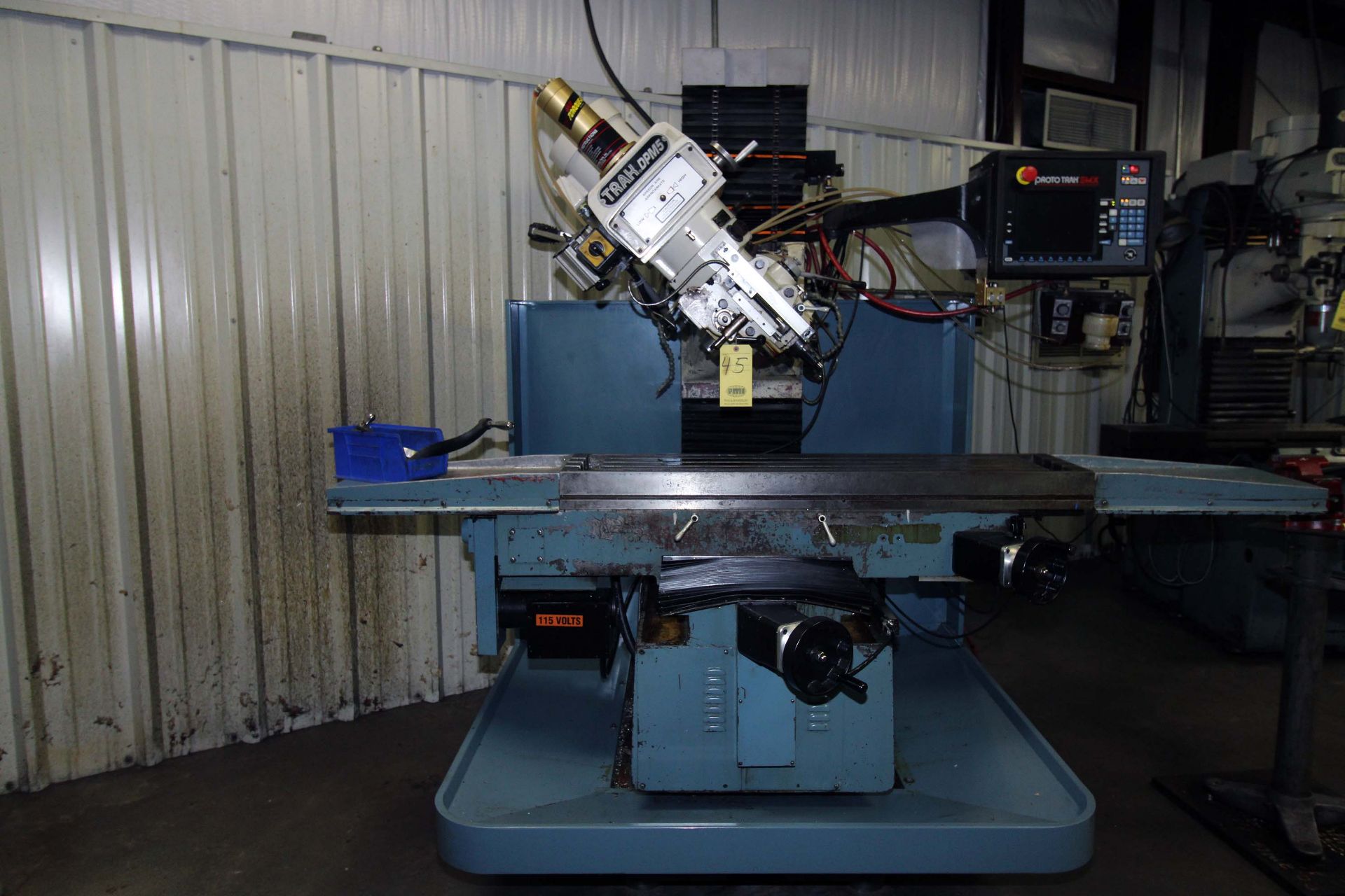 CNC BED TYPE VERTICAL TURRET MILL, TRAK MDL. DPM5, 10” x 50” table, No. 40 NST spdl., 5 HP