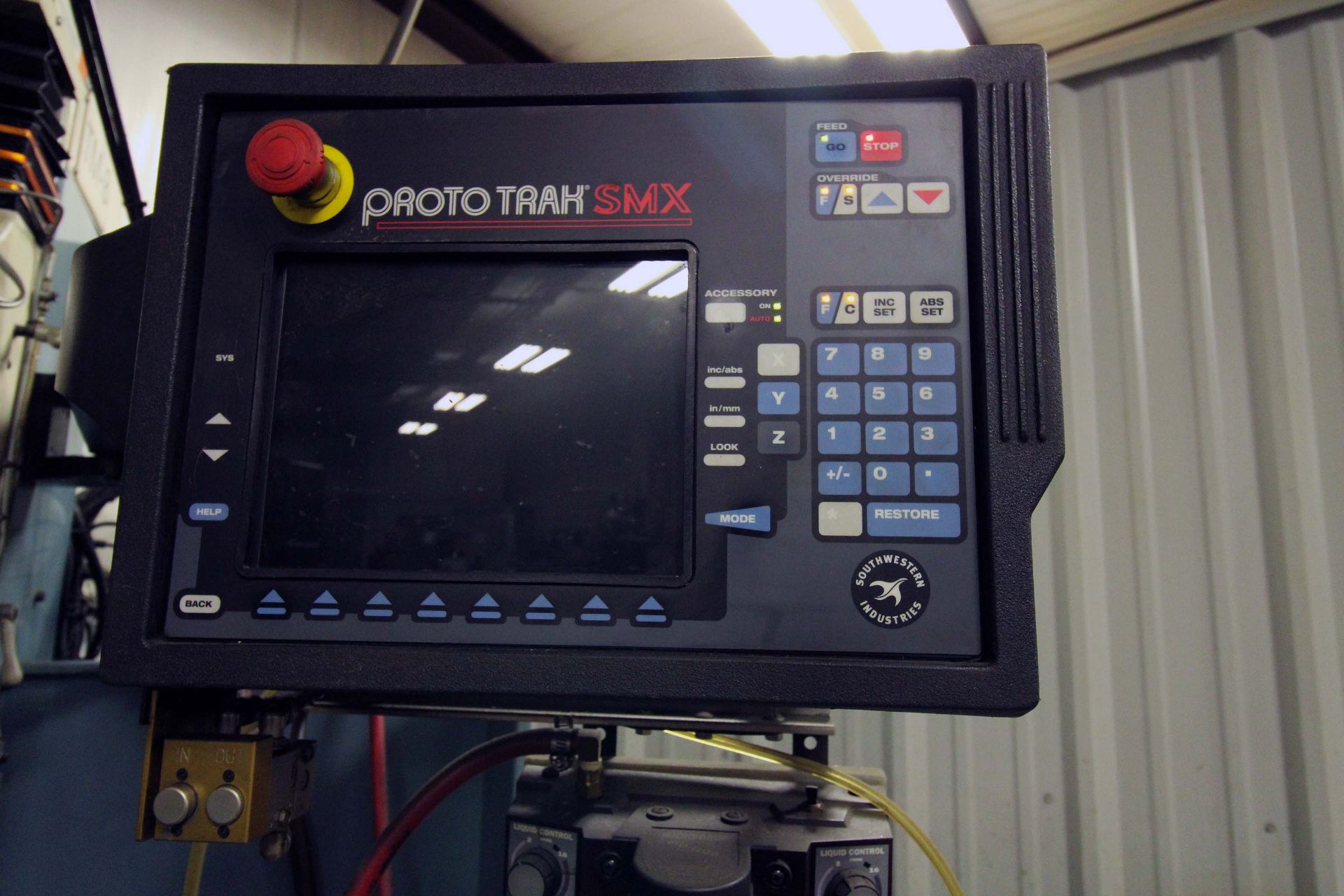 CNC BED TYPE VERTICAL TURRET MILL, TRAK MDL. DPMSX5P, Prototrak SMX CNC control, 50” x 12” table, - Image 7 of 11