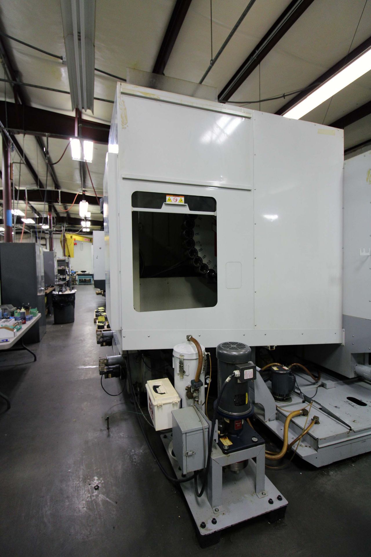 4-AXIS HORIZONTAL MACHINING CENTER, HAAS MDL. EC1600-4X, new 1/2009, 64” x 36” table, 30” built-in - Image 9 of 11