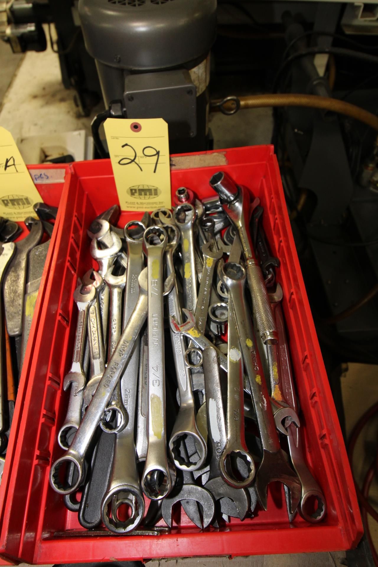 LOT CONSISTING OF: wrenches, open end & close end, 24" crescent wrench