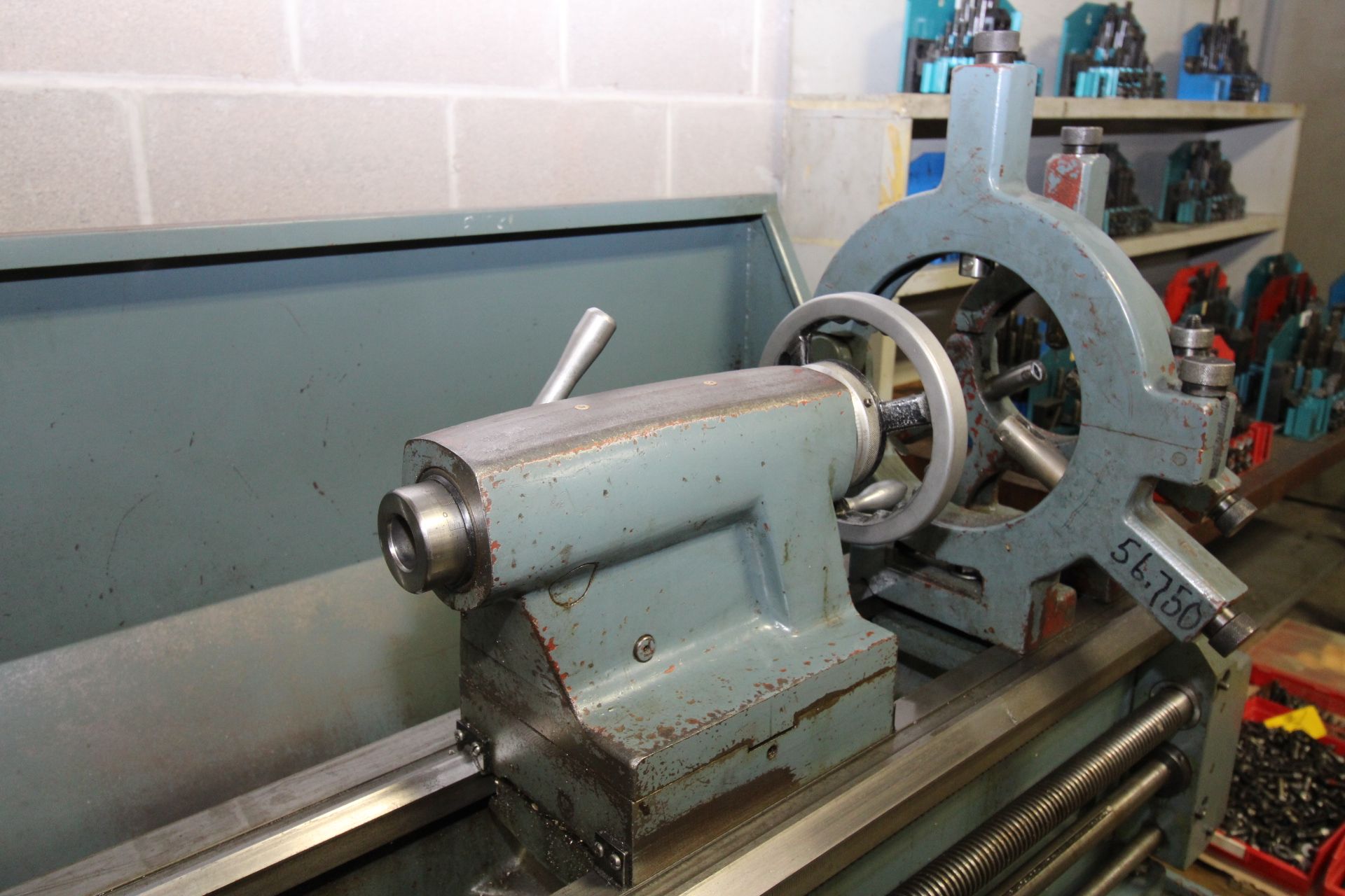 GAP BED ENGINE LATHE, KINGSTON 17” X 60”, new 2003, spds: 52-1350 RPM, 10” dia. 3-jaw chuck, 4-jaw - Image 4 of 15