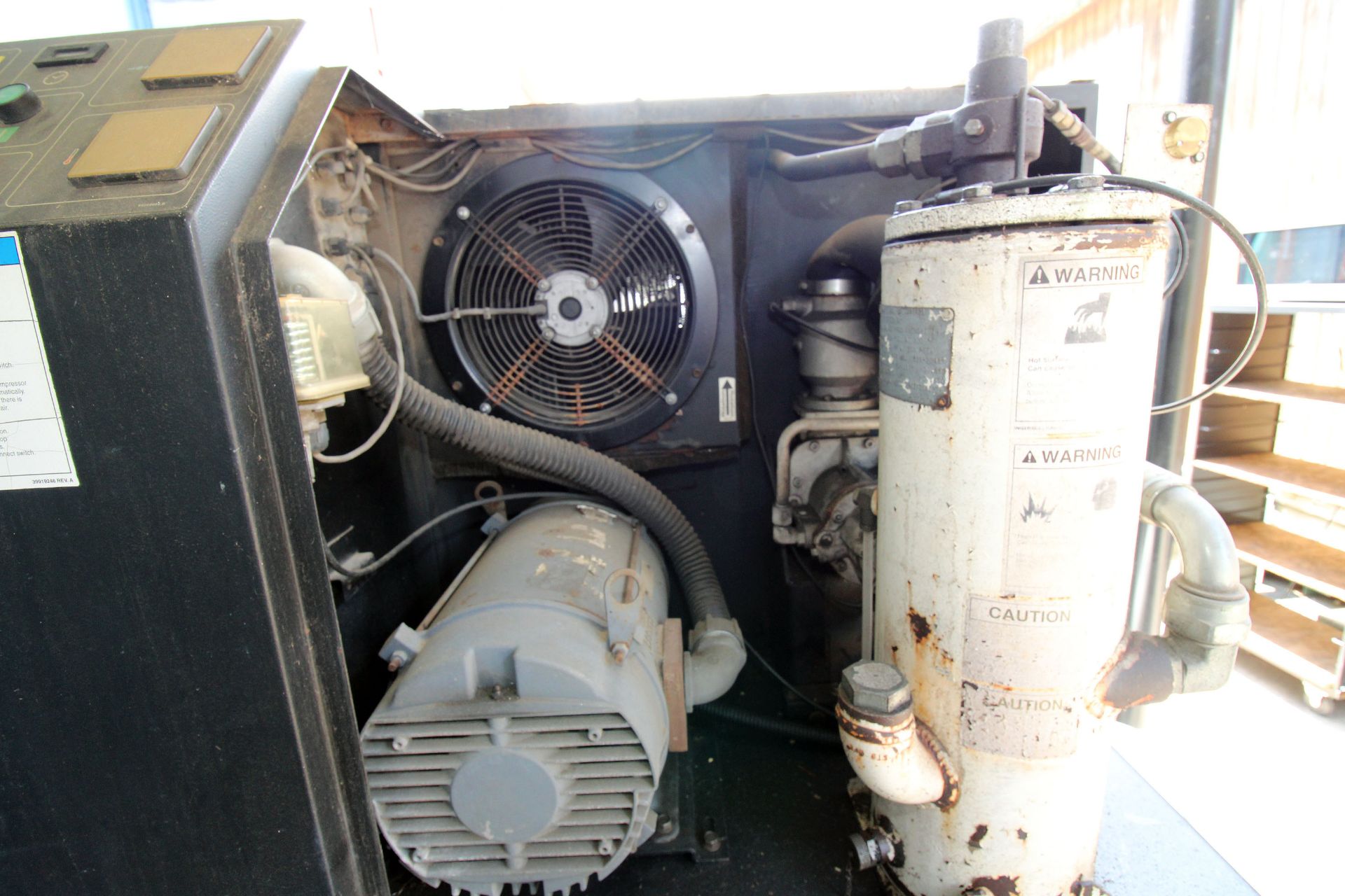 ROTARY SCREW AIR COMPRESSOR, INGERSOLL RAND MDL. SSR-EP25, new 2000, 97 CFM, 25 HP motor, 90 gal. - Image 2 of 7