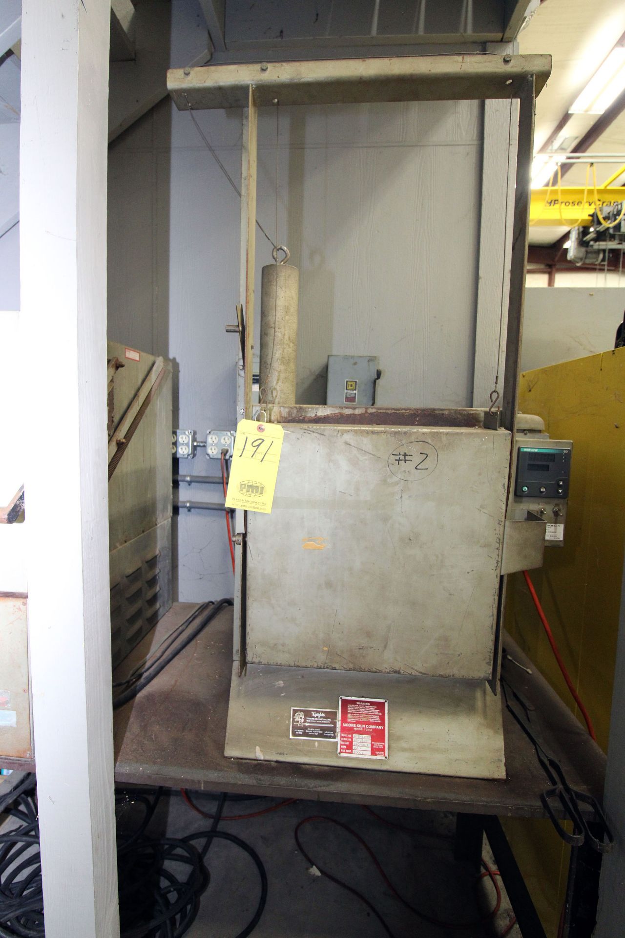 KILN, MOORE MDL. MTC-18, internal dims: 13 x 13 x 18, 27 amps, 240 v., 2,000 deg. max. temp., S/N