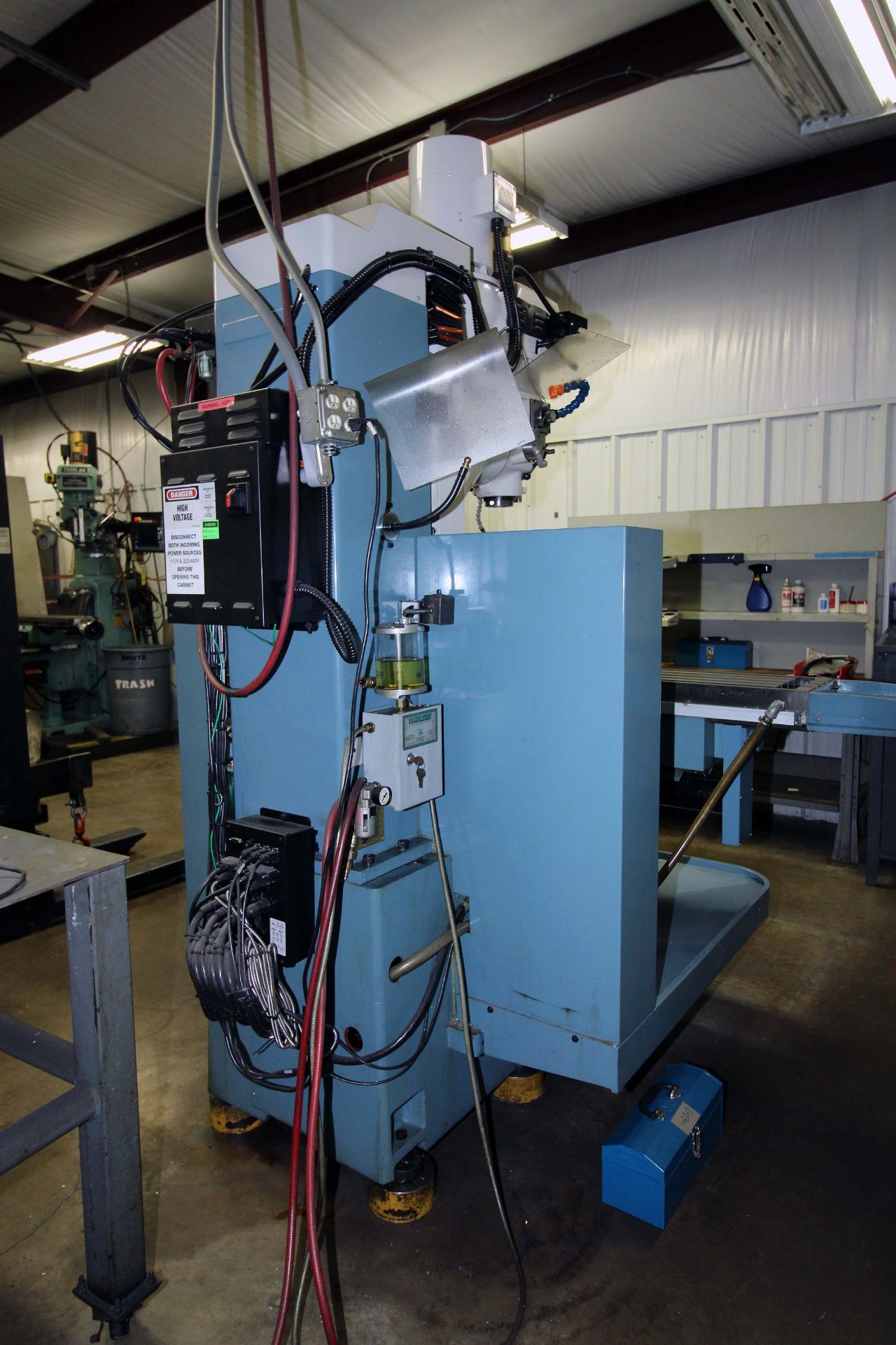 CNC BED TYPE VERTICAL TURRET MILL, TRAK MDL. DPMSX5P, Prototrak SMX CNC control, 50” x 12” table, - Image 3 of 15