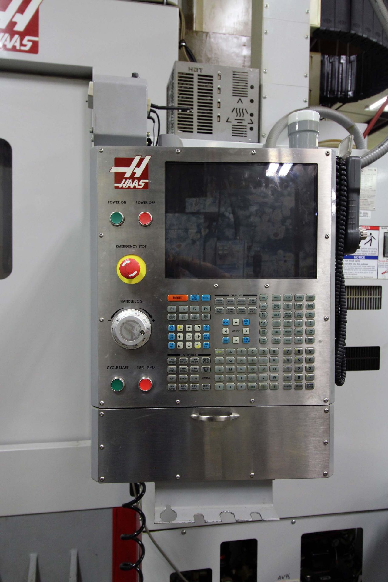 4-AXIS HORIZONTAL MACHINING CENTER, HAAS MDL. EC1600-4X, new 1/2009, 64” x 36” table, 30” built-in - Image 7 of 11