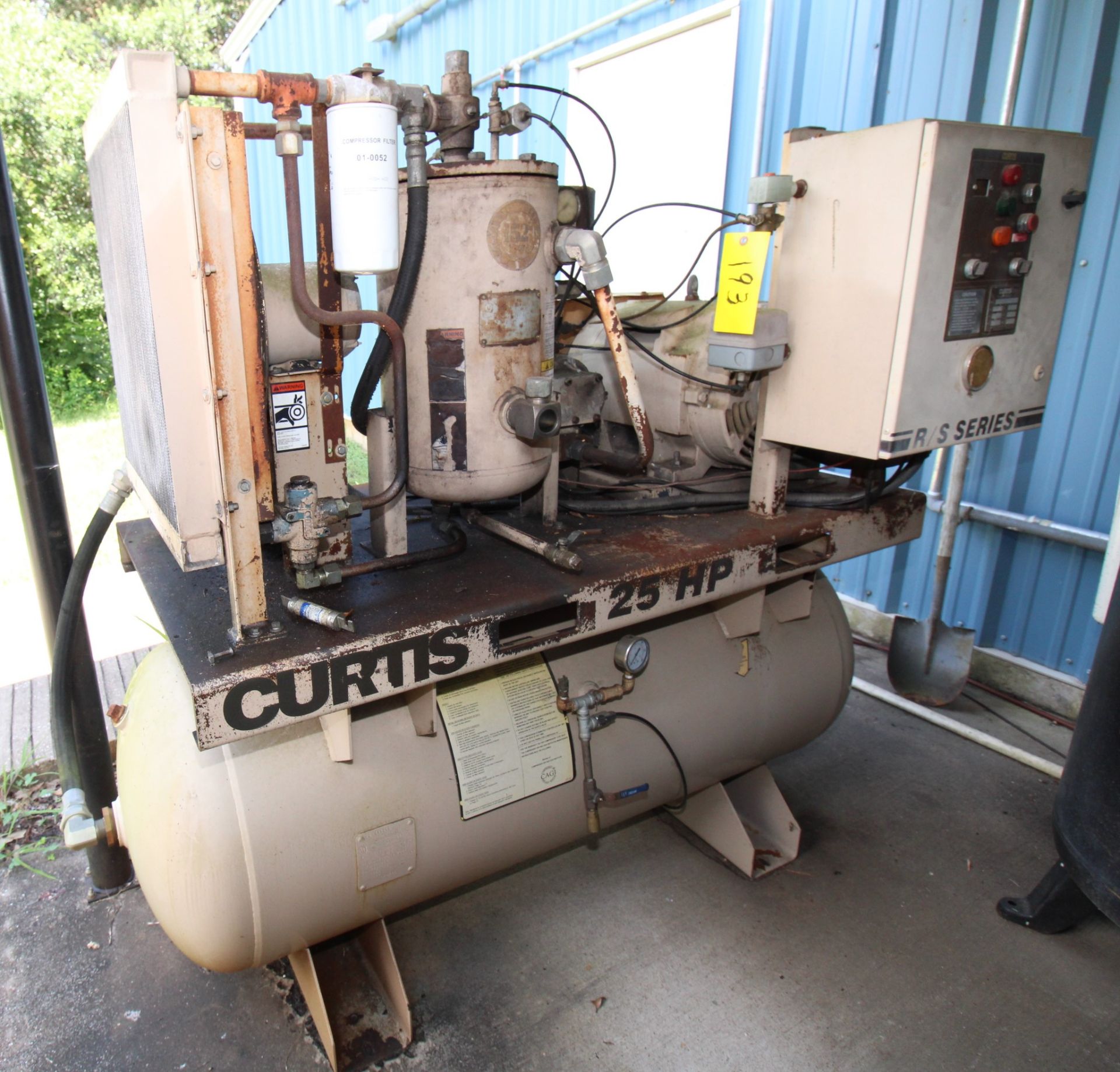 ROTARY SCREW AIR COMPRESSOR, F.S. CURTIS MDL. RS24A-AEB101, new 2006, RS Series, 125 PSI, 25 HP