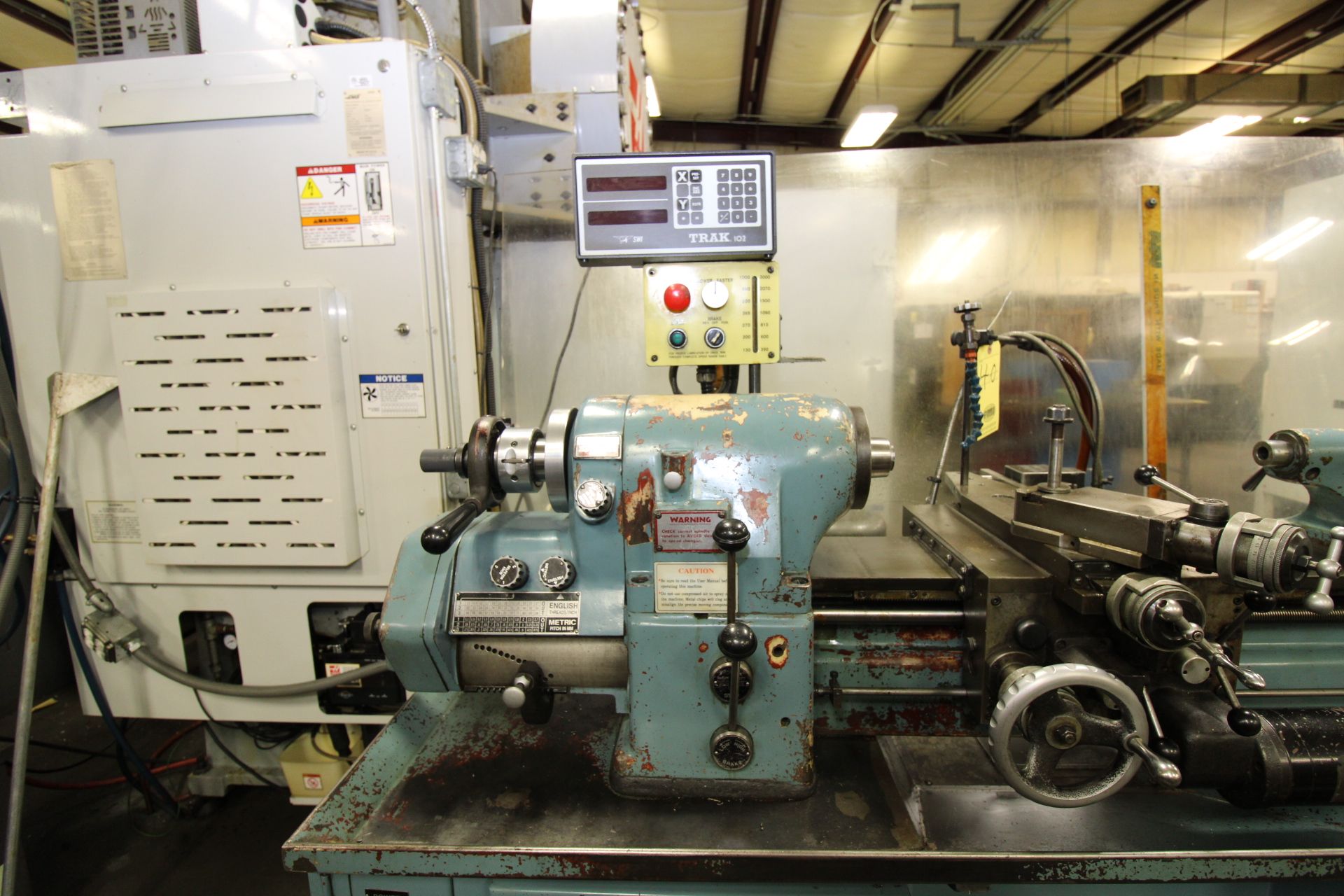 PRECISION TOOLROOM LATHE, VICTOR MDL. 618E, variable spd. spdl. drive from 130-3000 RPM, variable - Image 7 of 8