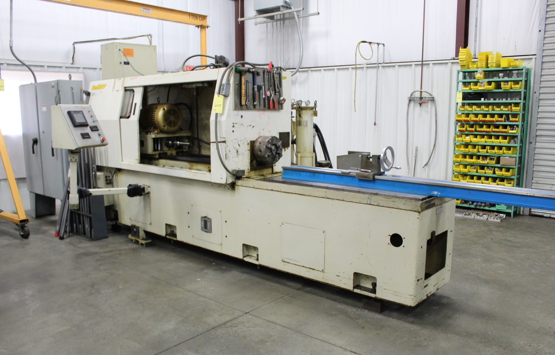 CNC GUN DRILLING MACHINE, DEHOFF, new 1997, 18”W. x 58”L. table, 60” stroke, 10 HP drill drive