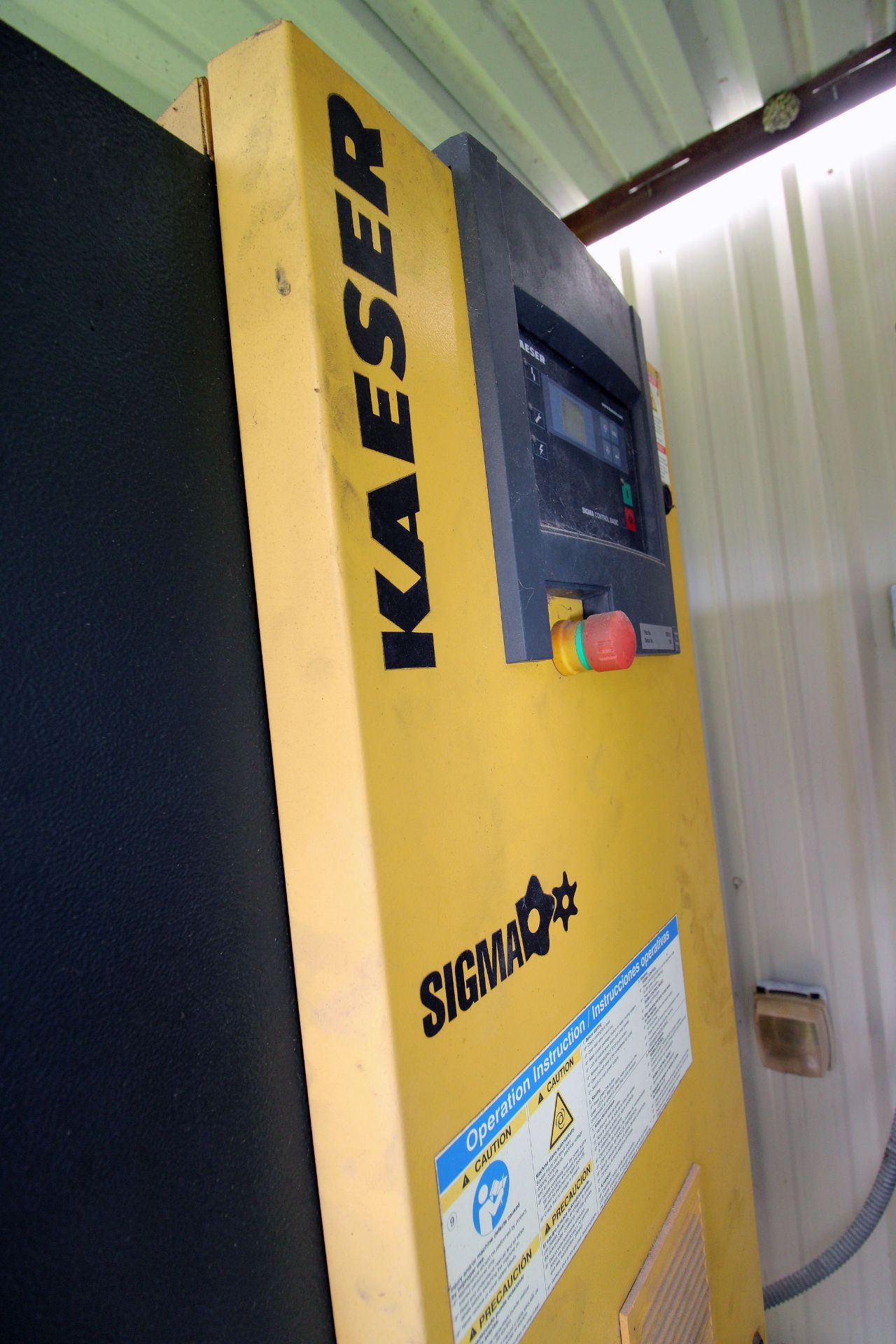 ROTARY SCREW AIR COMPRESSOR, KAESER SIGMA MDL. AIRCENTER SM10, new 2008, 42 CFM, 125 PSI, integrated - Image 5 of 5