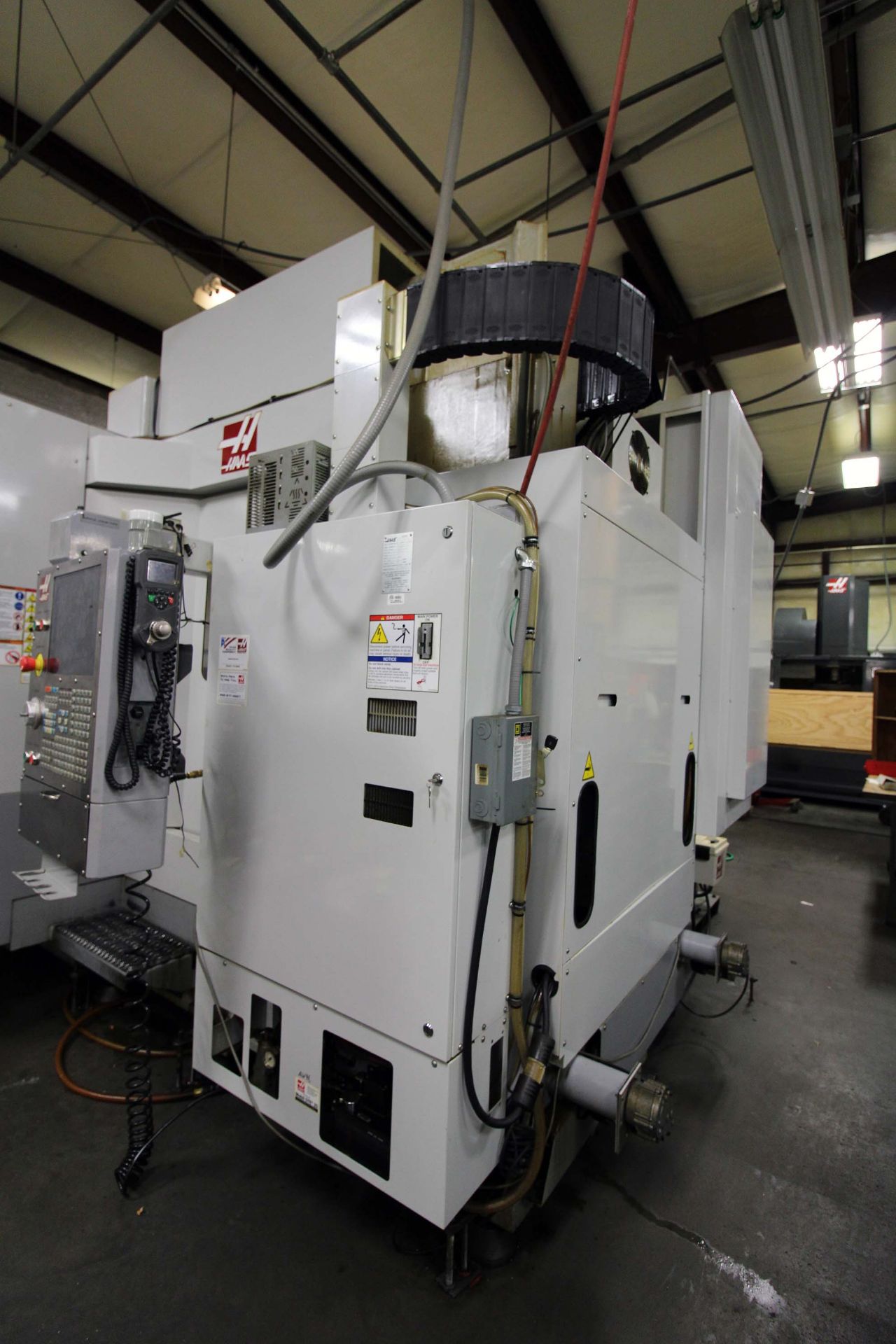 4-AXIS HORIZONTAL MACHINING CENTER, HAAS MDL. EC1600-4X, new 1/2009, 64” x 36” table, 30” built-in - Image 8 of 11