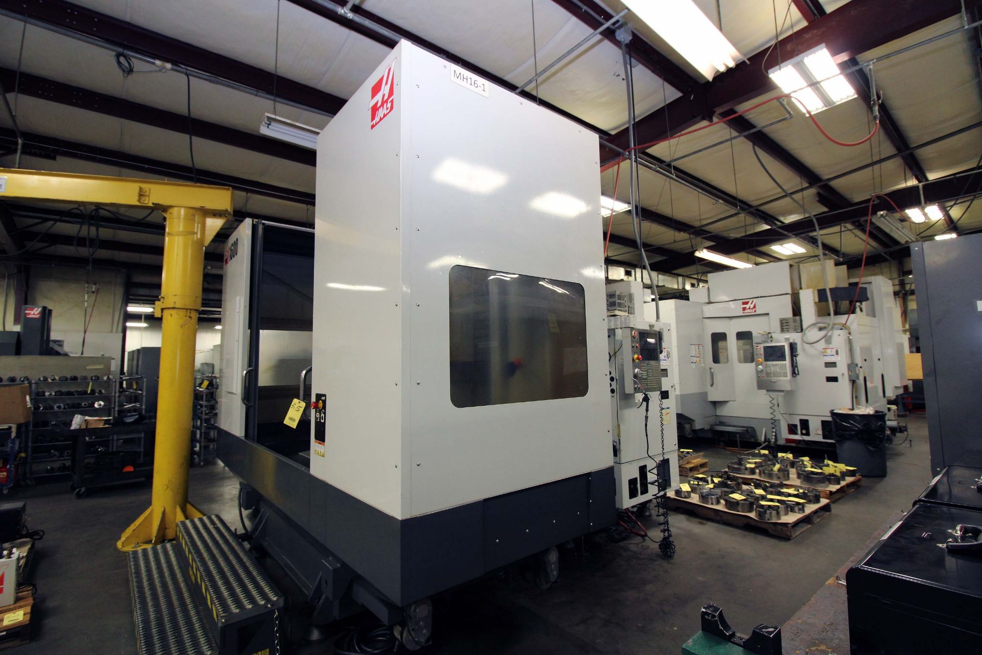 4-AXIS HORIZONTAL MACHINING CENTER, HAAS MDL. EC1600, new 10/2012, 64” x 36” table, 30” built-in - Image 8 of 14