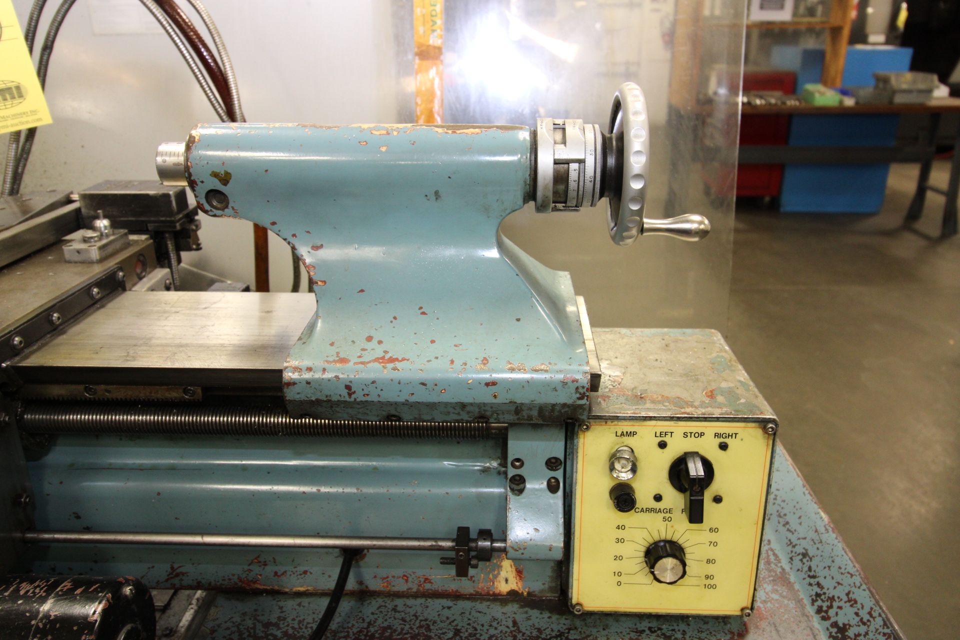 PRECISION TOOLROOM LATHE, VICTOR MDL. 618E, variable spd. spdl. drive from 130-3000 RPM, variable - Image 2 of 8