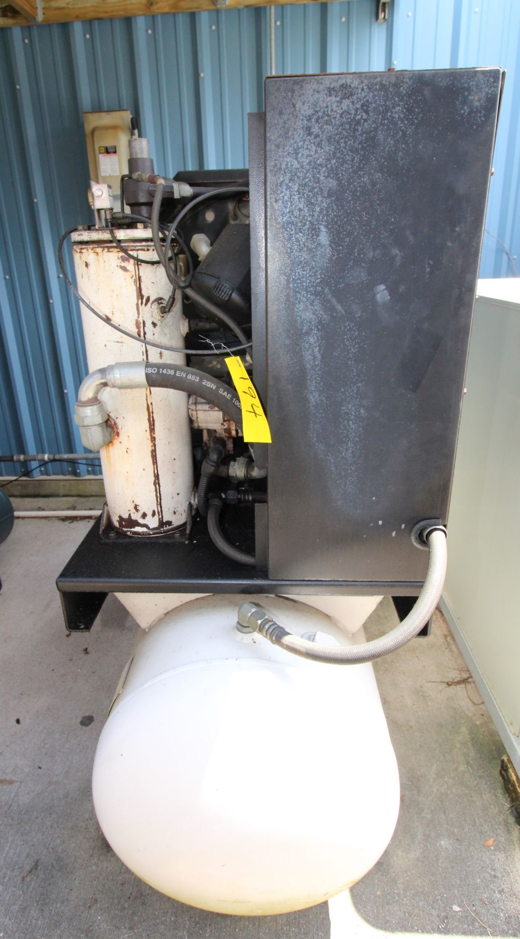 ROTARY SCREW AIR COMPRESSOR, INGERSOLL RAND MDL. SSR-EP25, new 2000, 97 CFM, 25 HP motor, 90 gal. - Image 7 of 7