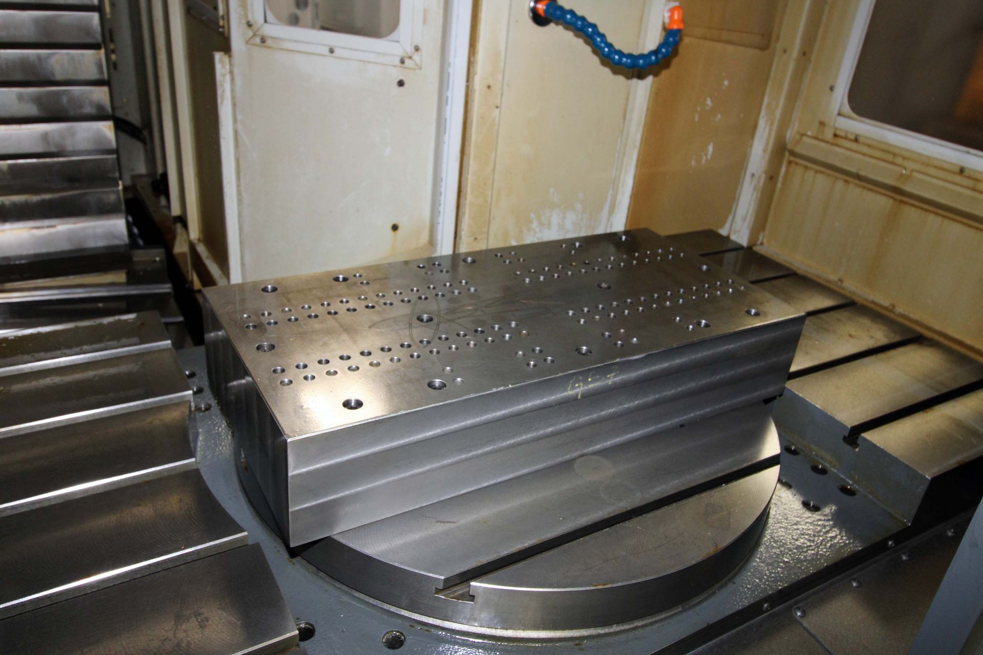 4-AXIS HORIZONTAL MACHINING CENTER, HAAS MDL. EC1600, new 10/2012, 64” x 36” table, 30” built-in - Image 7 of 14