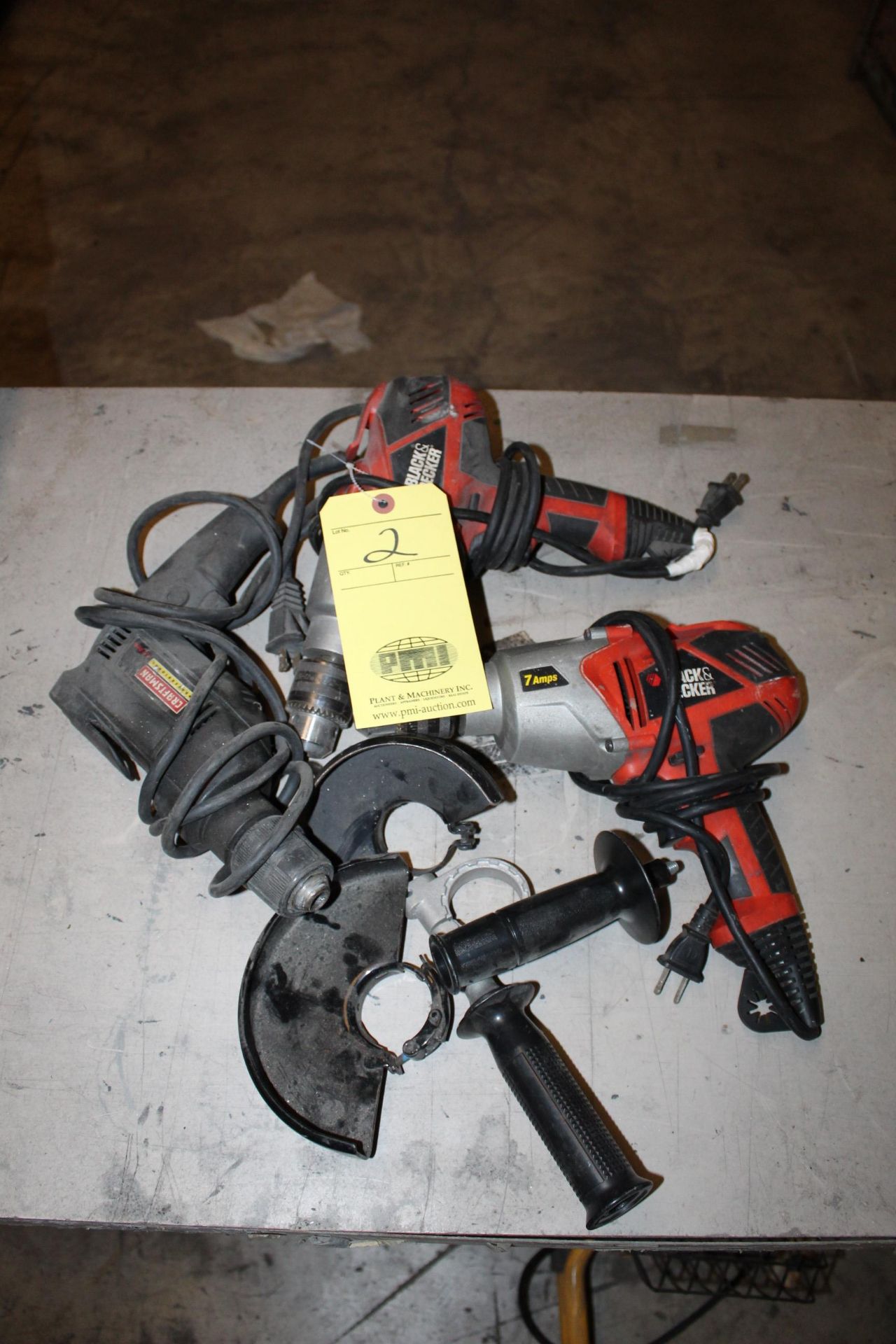 LOT OF ELECTRIC DRILLS: (2) Black & Decker & (1) Craftsman (Located at: Accurate, Inc., 1200 East
