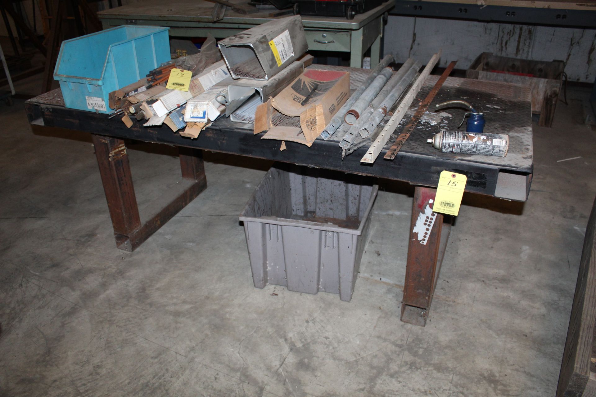 METAL WORKTABLE, 36" x 82", H.D. (Located at: Accurate, Inc., 1200 East 4th Street, Taylor, TX