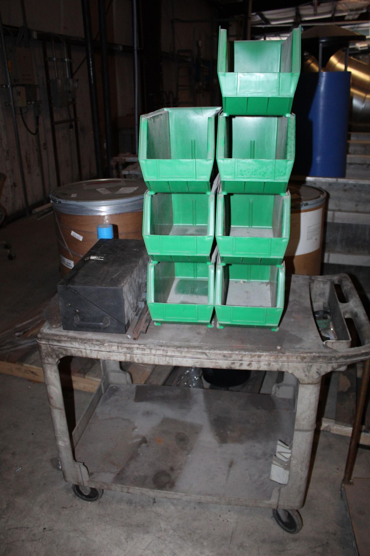 LOT OF PLASTIC UTILITY CARTS (2), w/contents (Located at: Accurate, Inc., 1200 East 4th Street, - Image 2 of 2