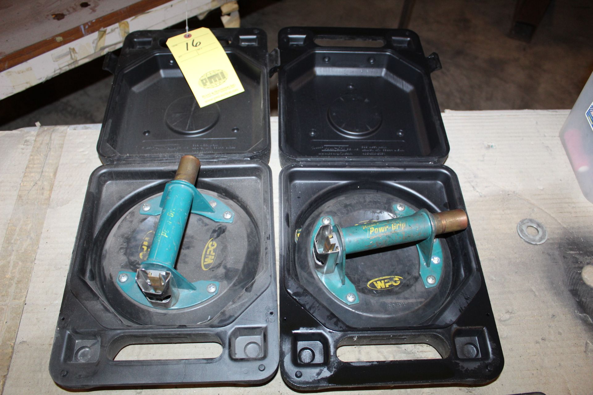 LOT OF POWER GRIP VACUUM SUCTION DISKS, (2) WPG BRAND (for handling class) (Located at: Accurate,