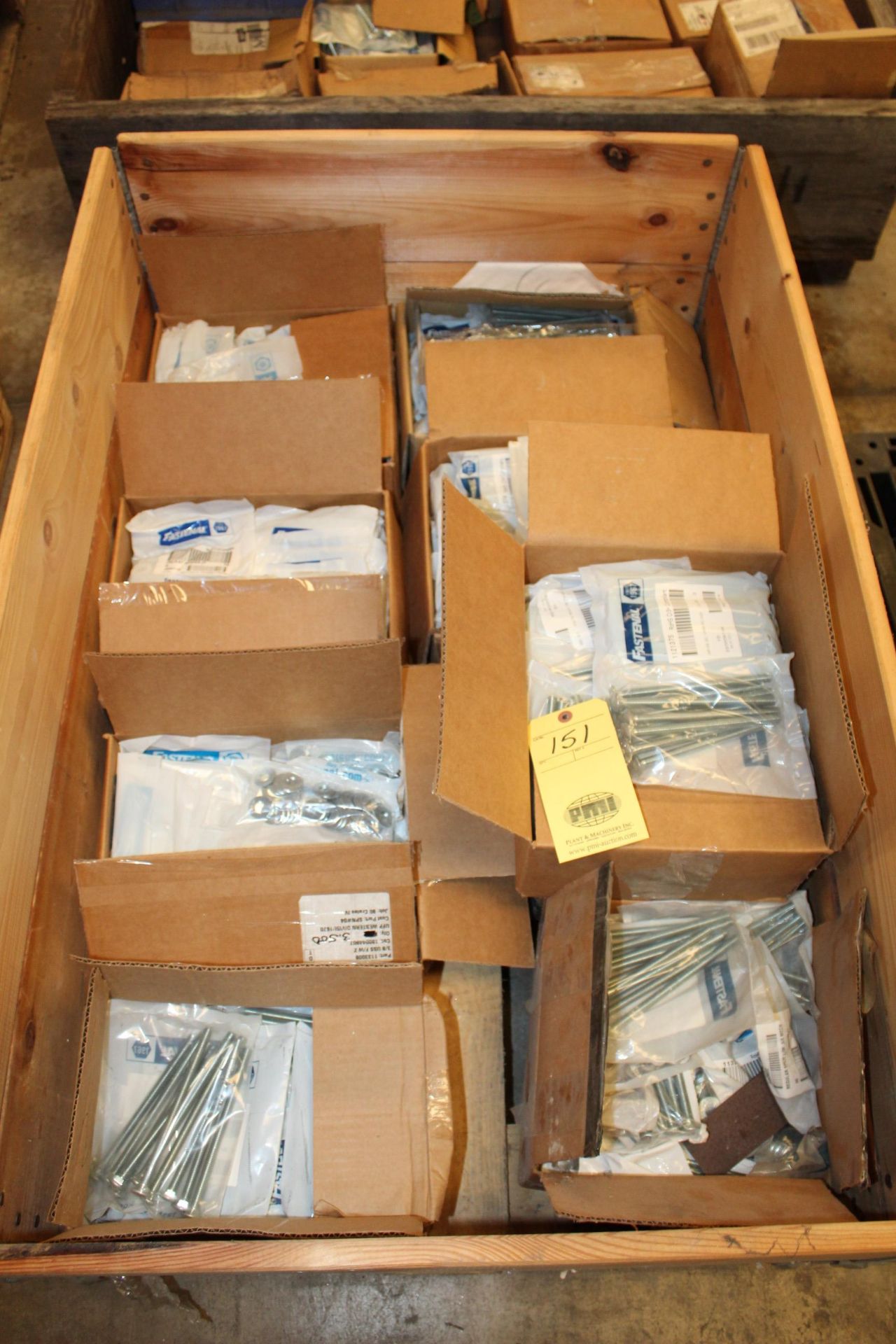 LOT CONSISTING OF: Fastenal fasteners (unused), bolts, washers, etc. (in one crate) (Located at: