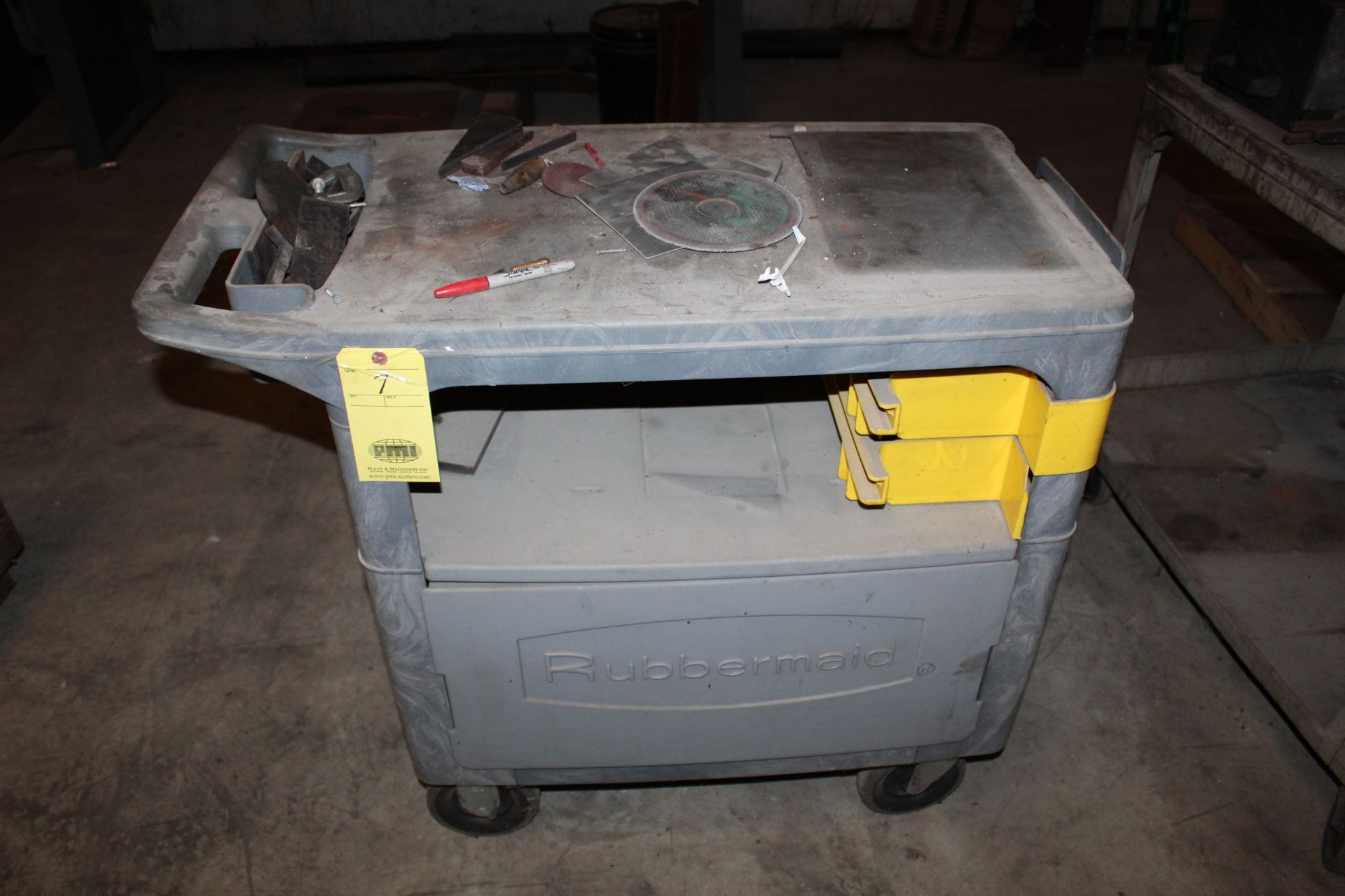 LOT OF PLASTIC UTILITY CARTS (2), w/contents (Located at: Accurate, Inc., 1200 East 4th Street,