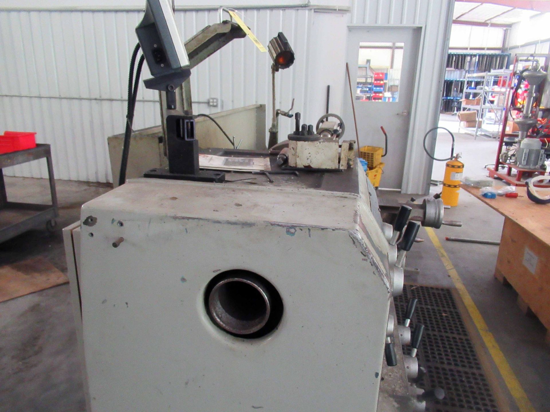 GAP BED ENGINE LATHE, SHARP 20" X 60" MDL. 2060C, new 2008, Fagor D.R.O., 12.5" dia. 3-jaw chuck, - Image 6 of 7