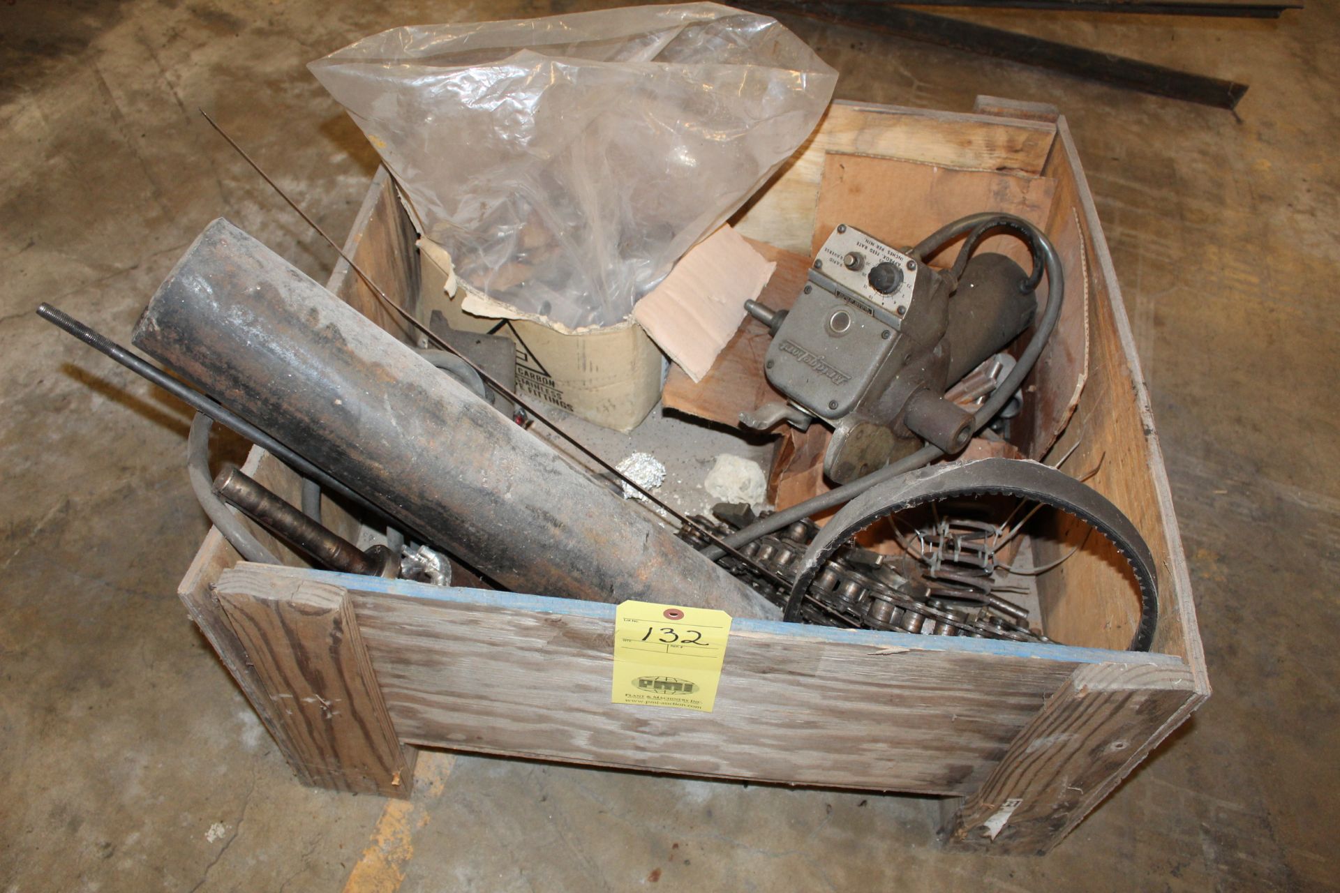 LOT OF MACHINE TOOL COMPONENTS, assorted (in small crate) (Located at: Accurate, Inc., 1200 East 4th