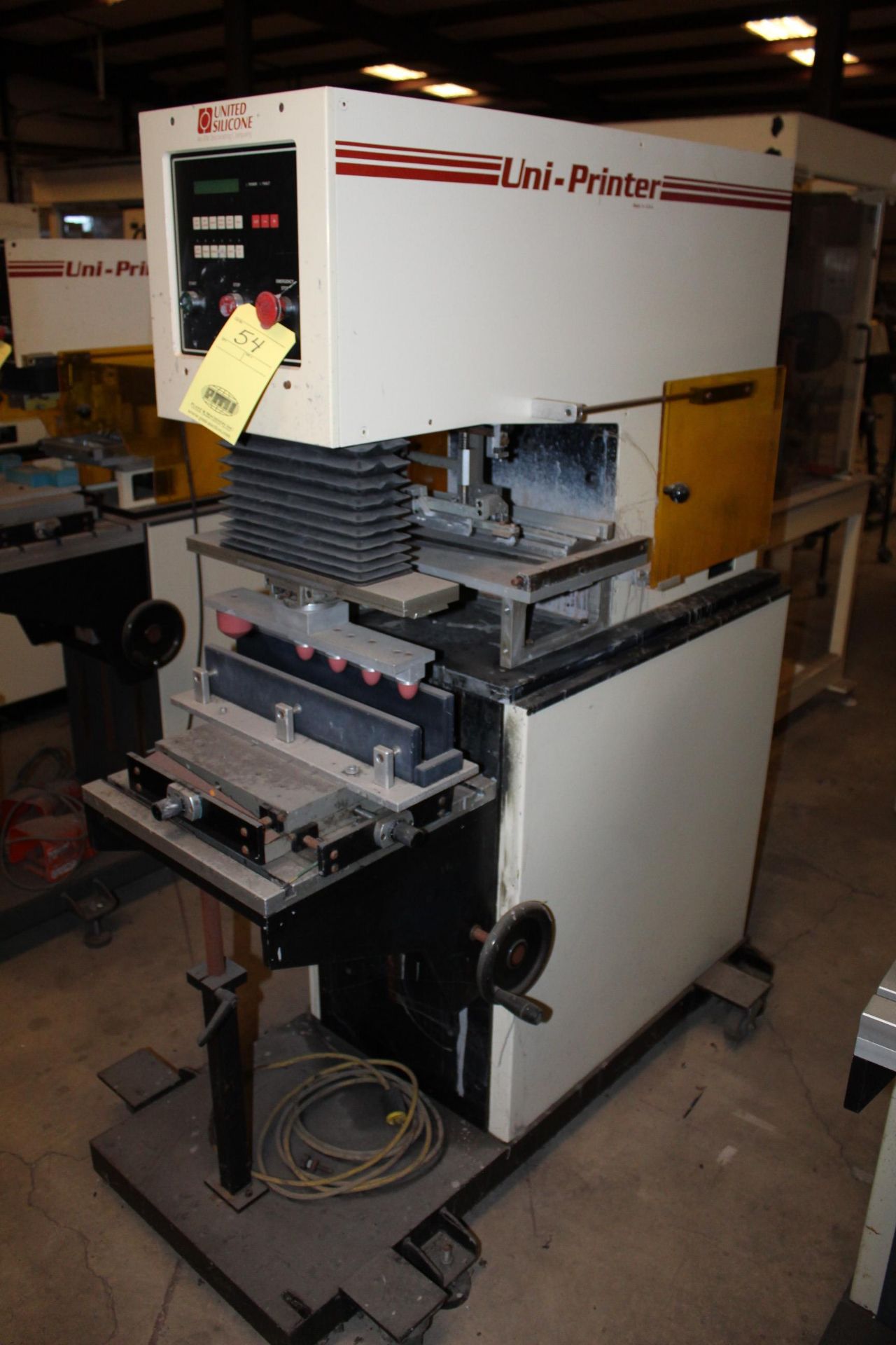 PAD PRINTER, UNITED SILICONE MDL. MP670, S/N N.A. (Located at: Accurate, Inc., 1200 East 4th Street,