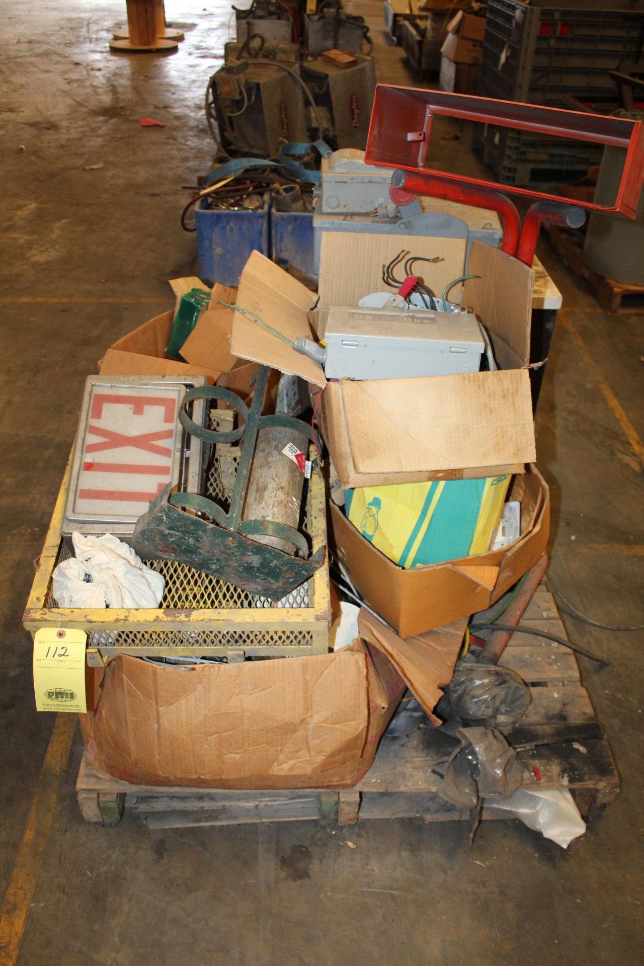 LOT CONSISTING OF: electrical switch gear, misc. shop supplies, electrical cords, etc. (Located