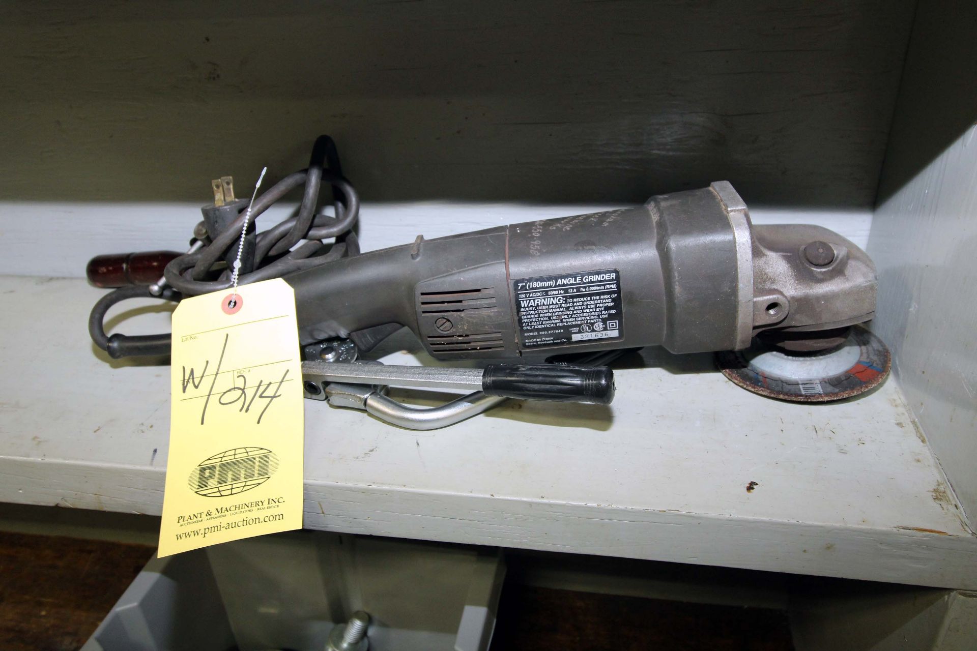LOT CONSISTING OF: Dewalt Mdl. DW236 electric drill, hole saws, Craftsman 7" grinder, 5/16" tubing - Image 2 of 3