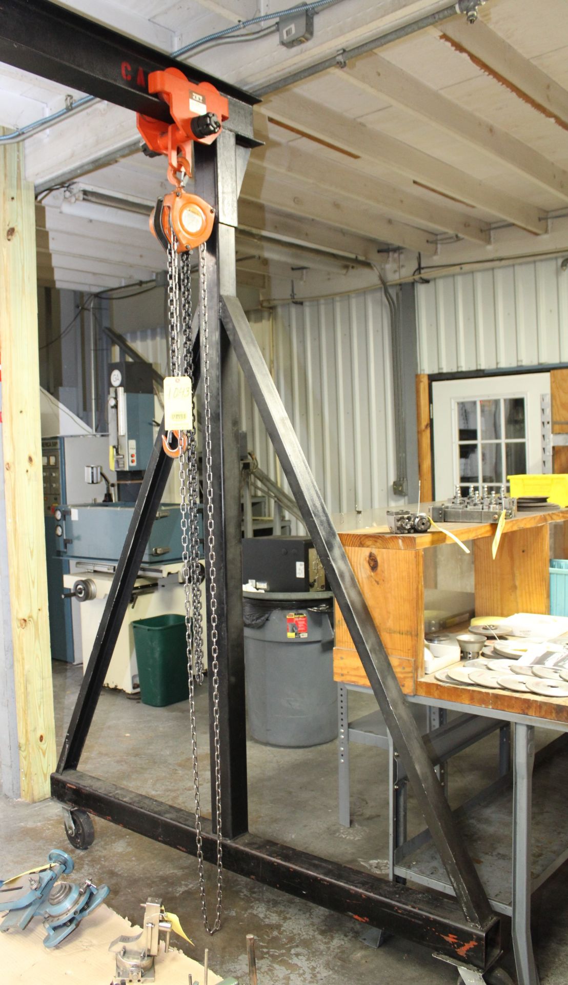 A-FRAME, 8' WIDE X 8' HEIGHT WITH JET CHAIN HOIST - Image 2 of 3