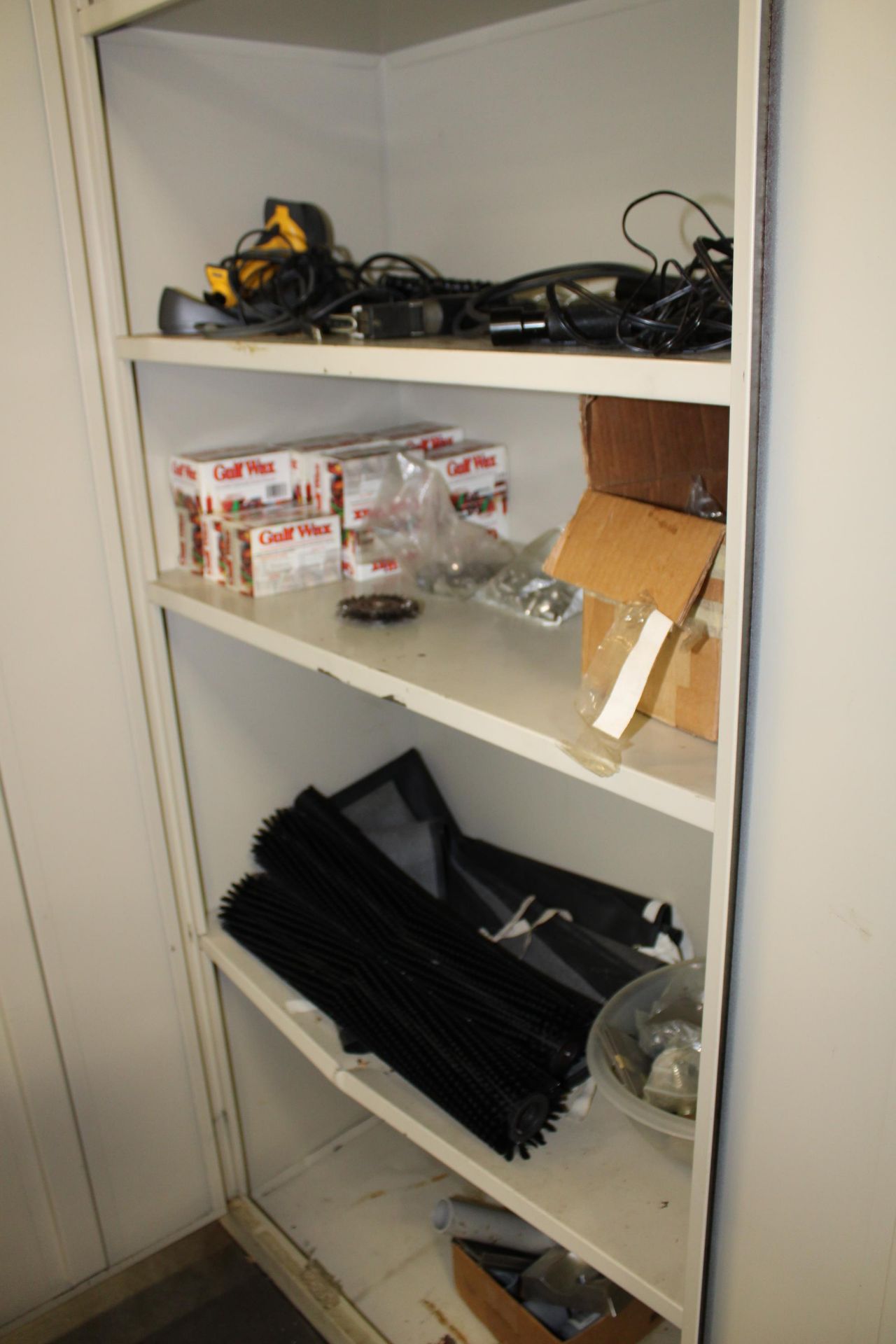 STORAGE CABINET, METAL, 18" X 36" X 78", WITH CONTENTS - Image 2 of 3
