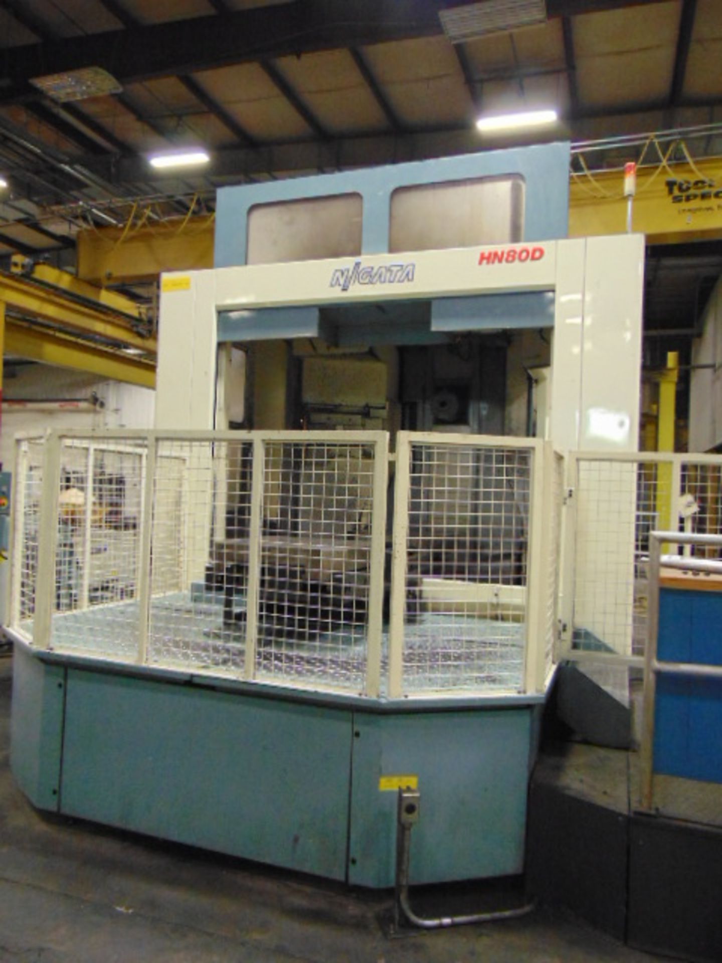 4-AXIS HORIZONTAL MACHINING CENTER, NIIGATA MDL. HN80D, new 2007, Fanuc 16i-MB CNC control, 31.5”