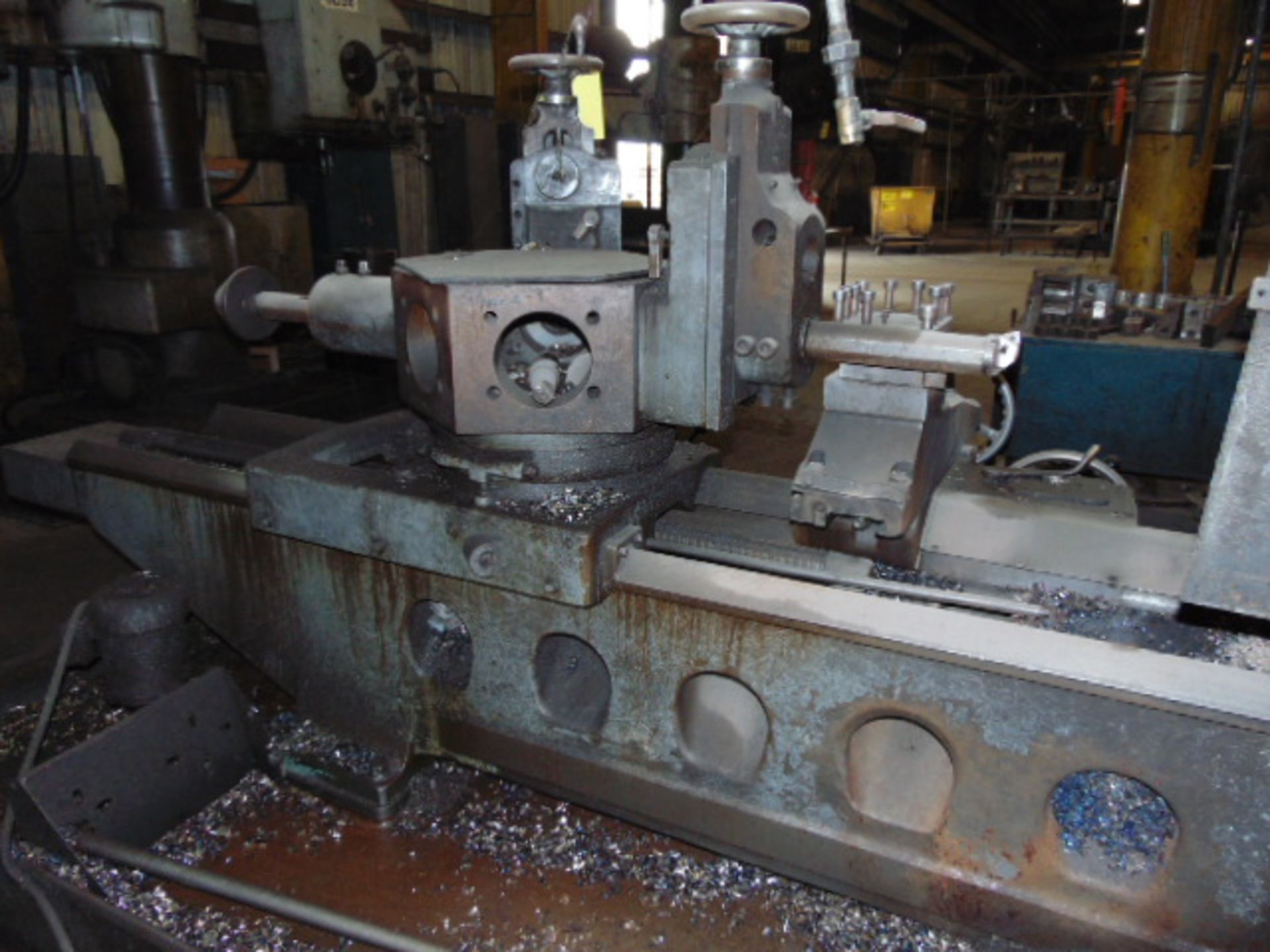 TURRET LATHE, WARNER & SWASEY 4A MDL. M-3550, 9.5" bore, 24" 3-jaw chuck, S/N 1546007 (Loading - Image 8 of 9