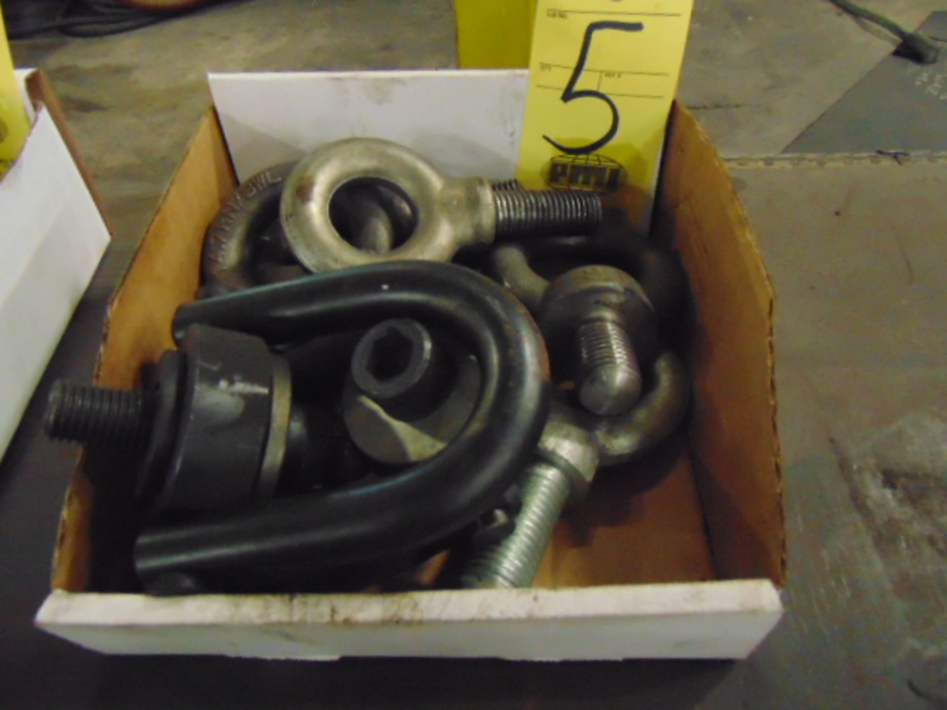 LOT OF EYE BOLTS, assorted (in one box)