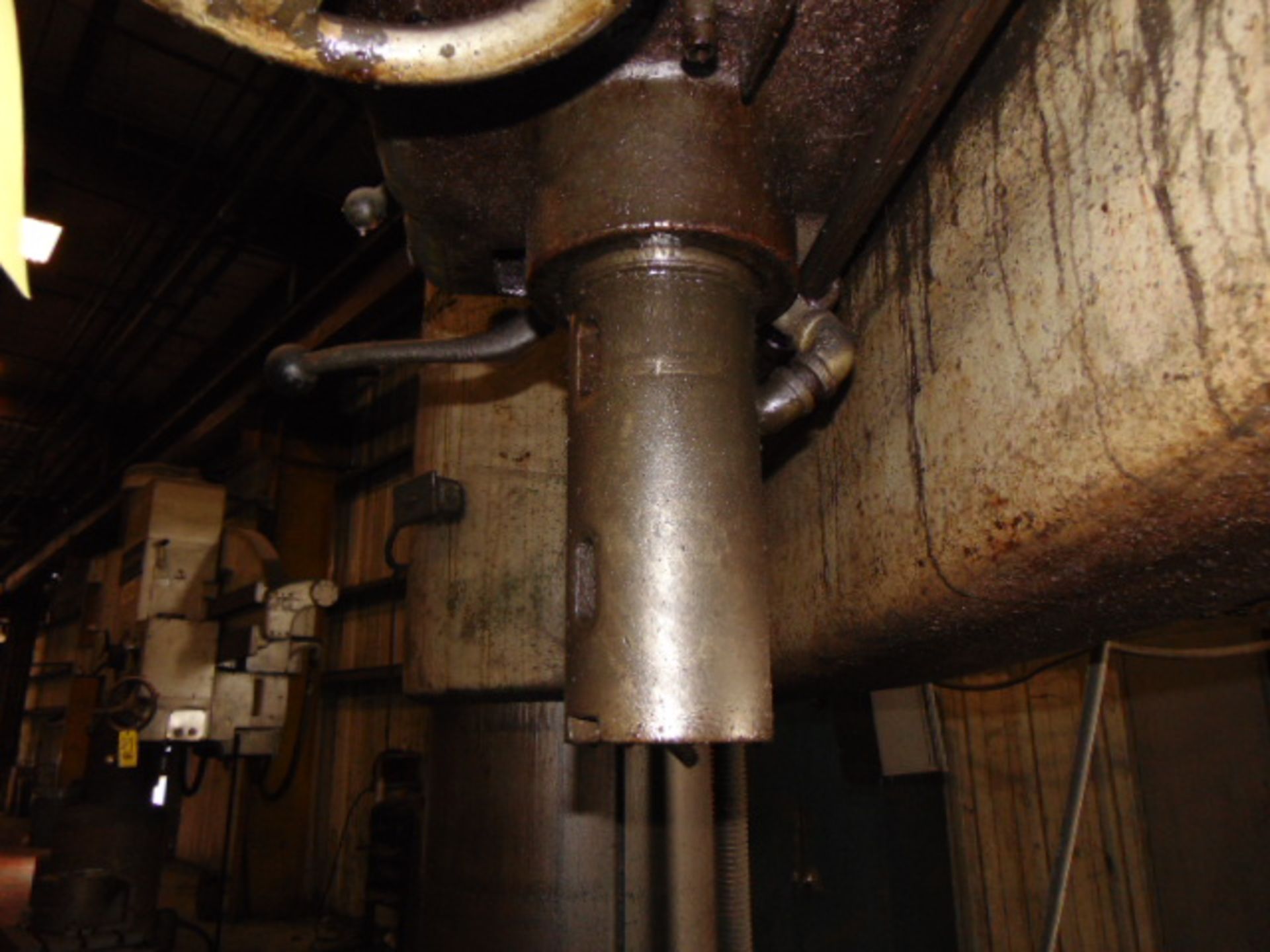 RADIAL ARM DRILL, CINCINNATI BICKFORD 6' X 19", pwr. clamp, feed and elevation, S/N 6E-493 ( - Image 5 of 10