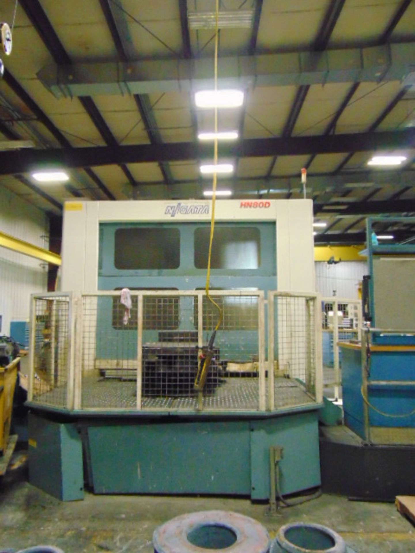 4-AXIS HORIZONTAL MACHINING CENTER, NIIGATA MDL. HN80D, new 2007, Fanuc 16i-MB CNC control, 31.5” - Image 2 of 29